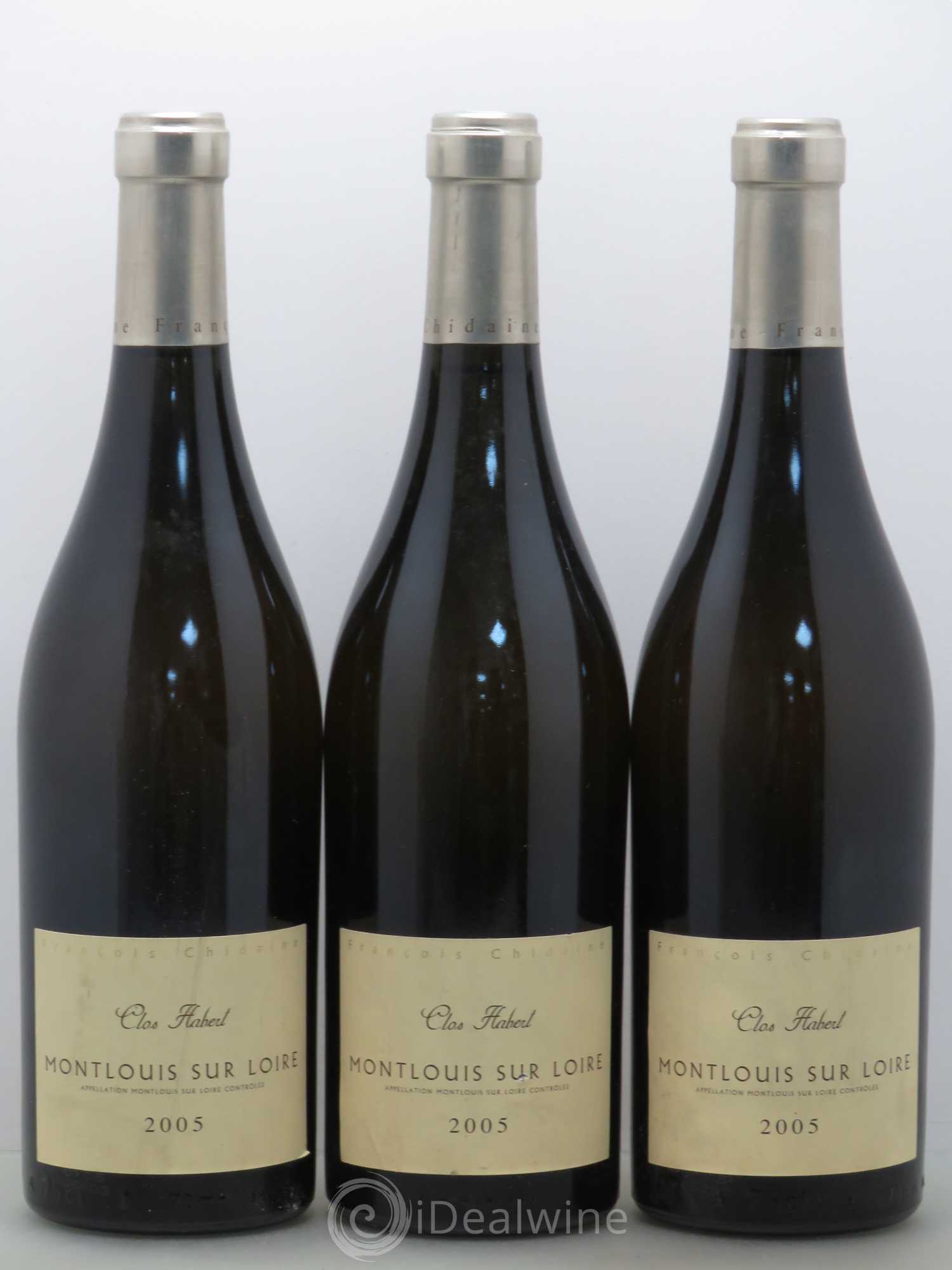 Montlouis-sur-Loire Clos Habert François Chidaine 2005 - Lot de 3 bouteilles - 0