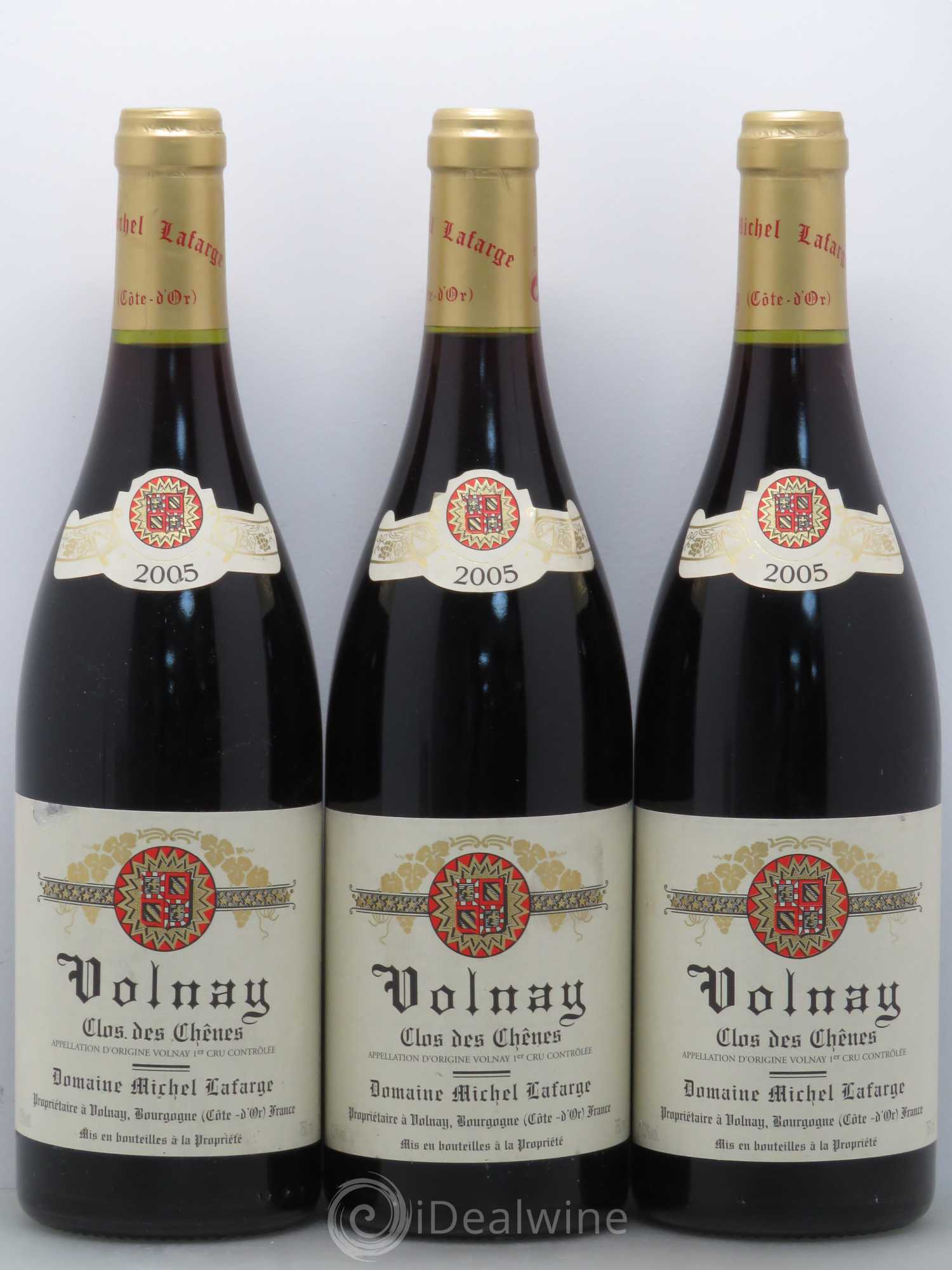 Volnay 1er Cru Clos des Chênes Lafarge (Domaine) 2005 - Lot de 3 bouteilles - 0