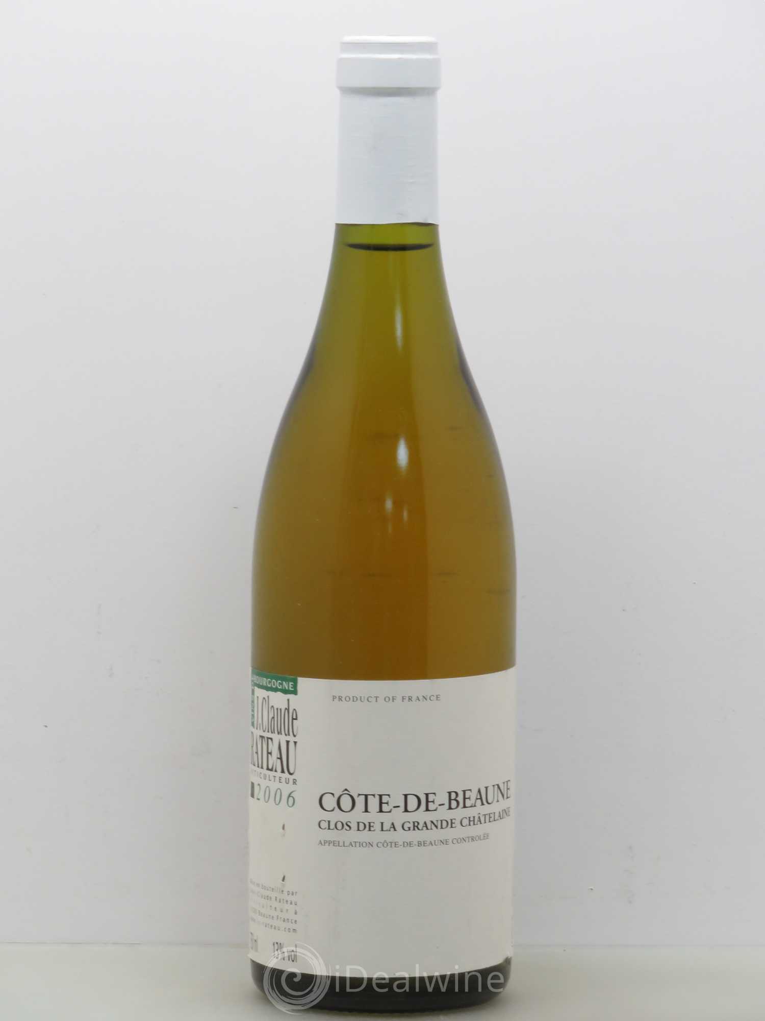 Bourgogne Côtes de Beaune Clos de La Grande Chatelaine Jean-Claude Rateau (sans prix de réserve) 2006 - Posten von 1 Flasche - 0