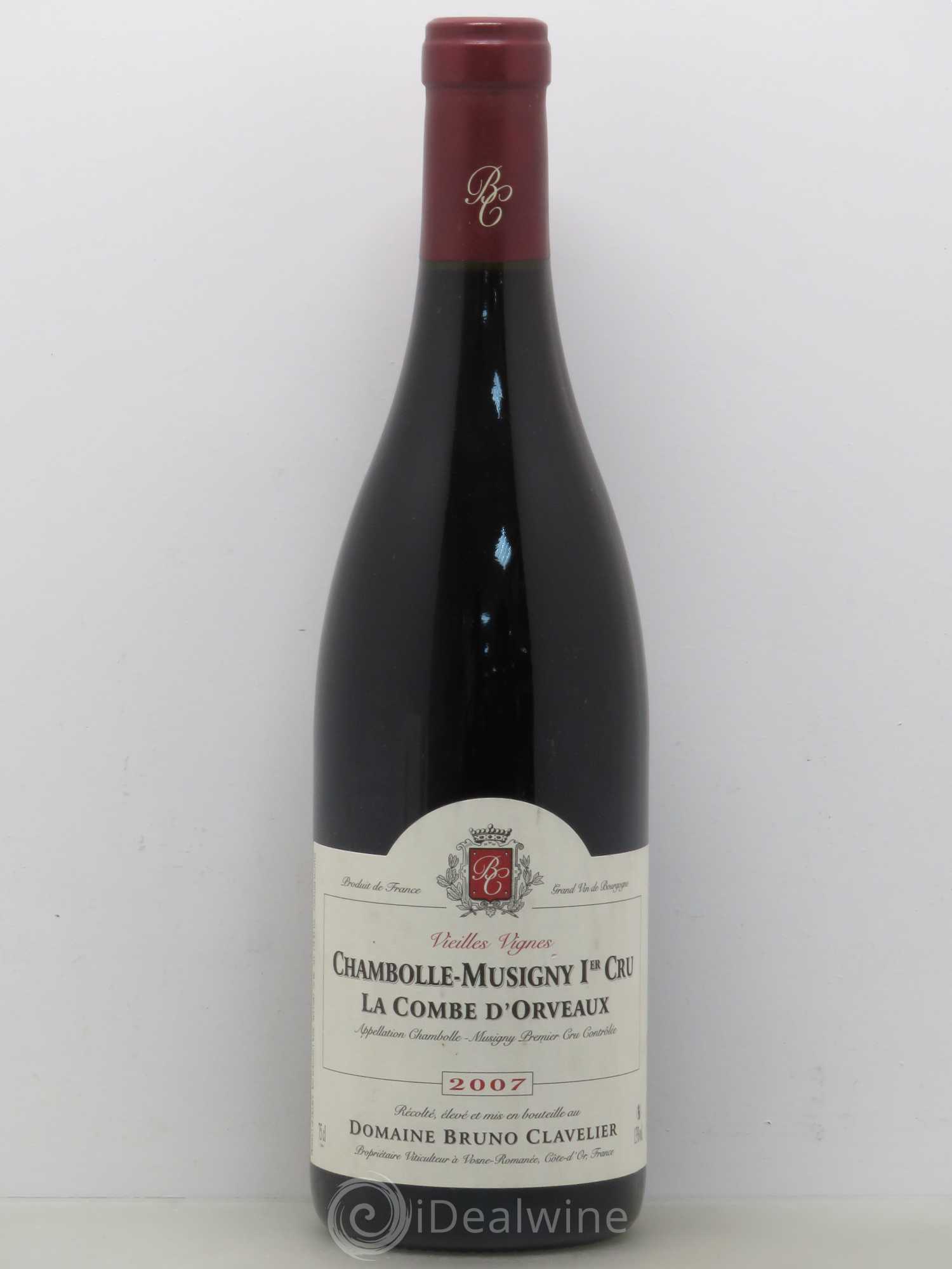 Chambolle-Musigny 1er Cru La Combe D'Orveaux Bruno Clavelier 2007 - Posten von 1 Flasche - 0