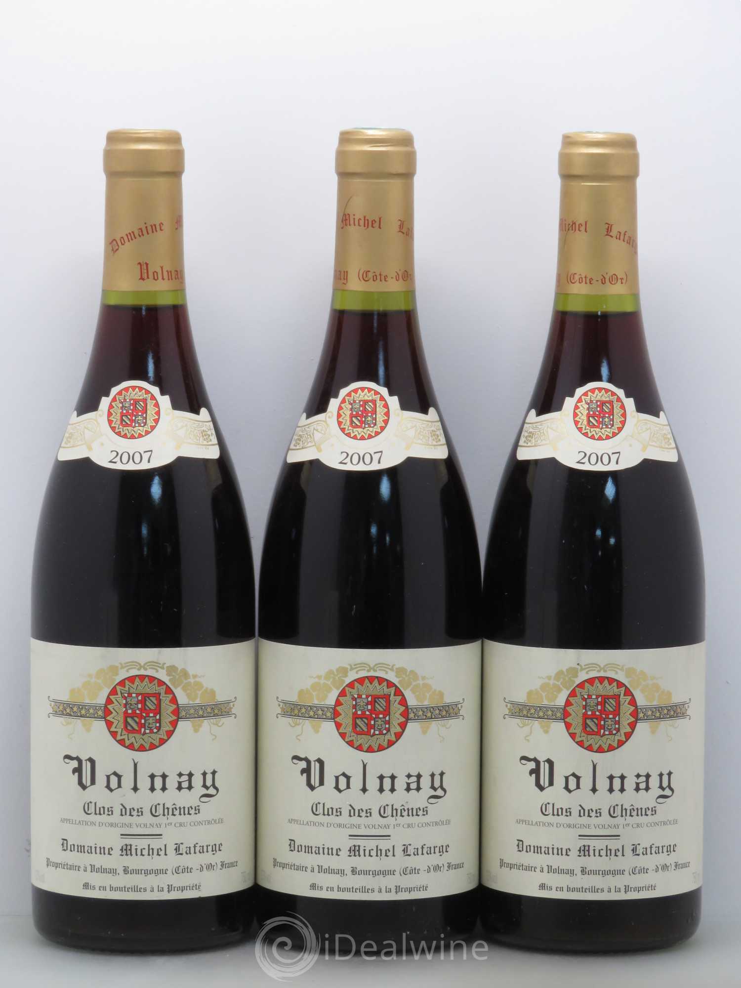 Volnay 1er Cru Clos des Chênes Lafarge (Domaine) 2007 - Lot de 3 bouteilles - 0