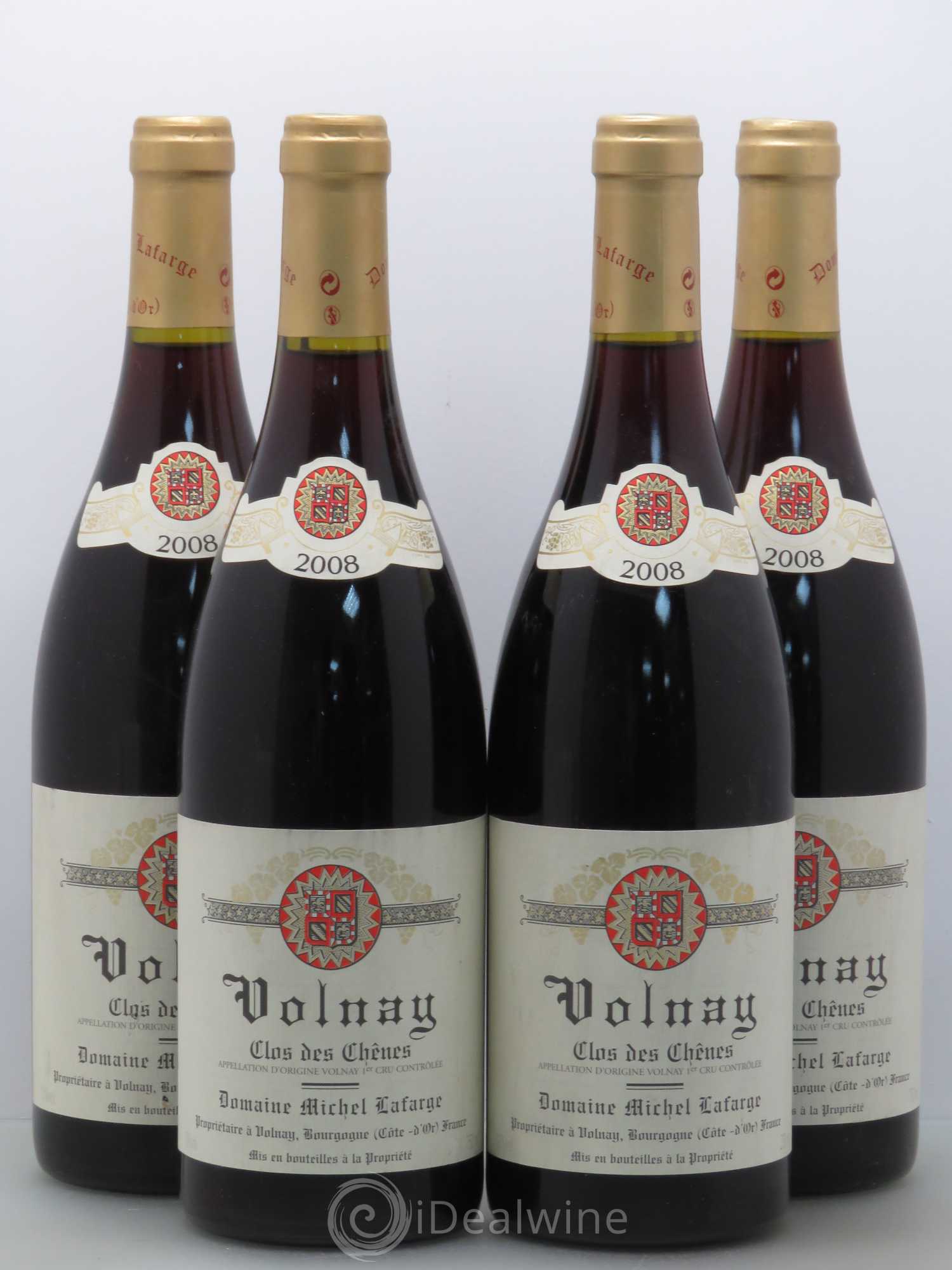 Volnay 1er Cru Clos des Chênes Lafarge (Domaine) 2008 - Lot de 4 bouteilles - 0