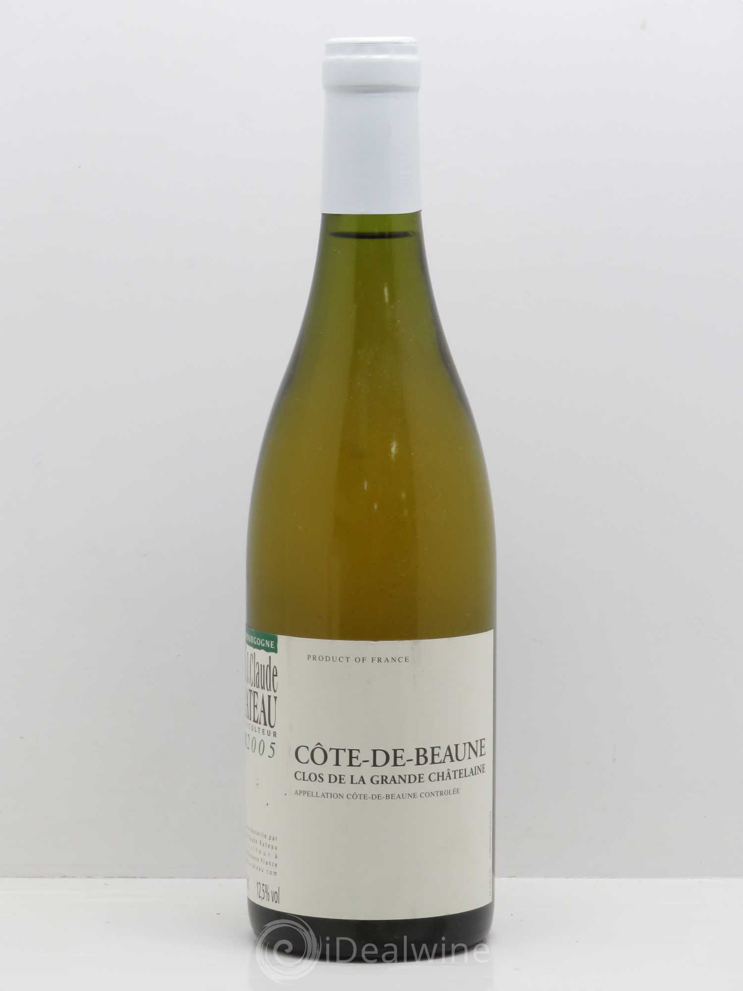 Bourgogne Côtes de Beaune Clos de La Grande Chatelaine Jean-Claude Rateau (sans prix de réserve) 2005 - Posten von 1 Flasche - 0