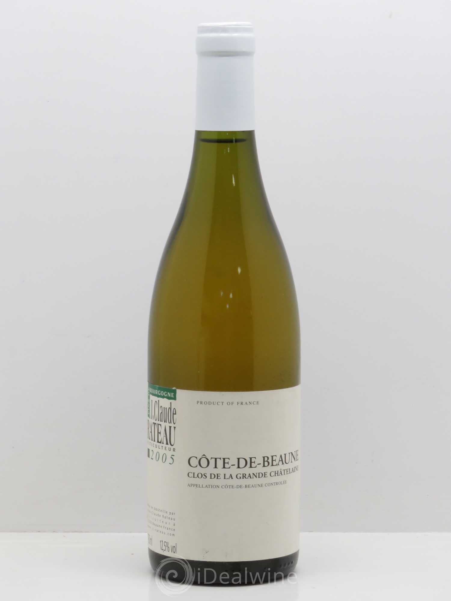Bourgogne Côtes de Beaune Clos de La Grande Chatelaine Jean-Claude Rateau (sans prix de réserve) 2005 - Posten von 1 Flasche - 0