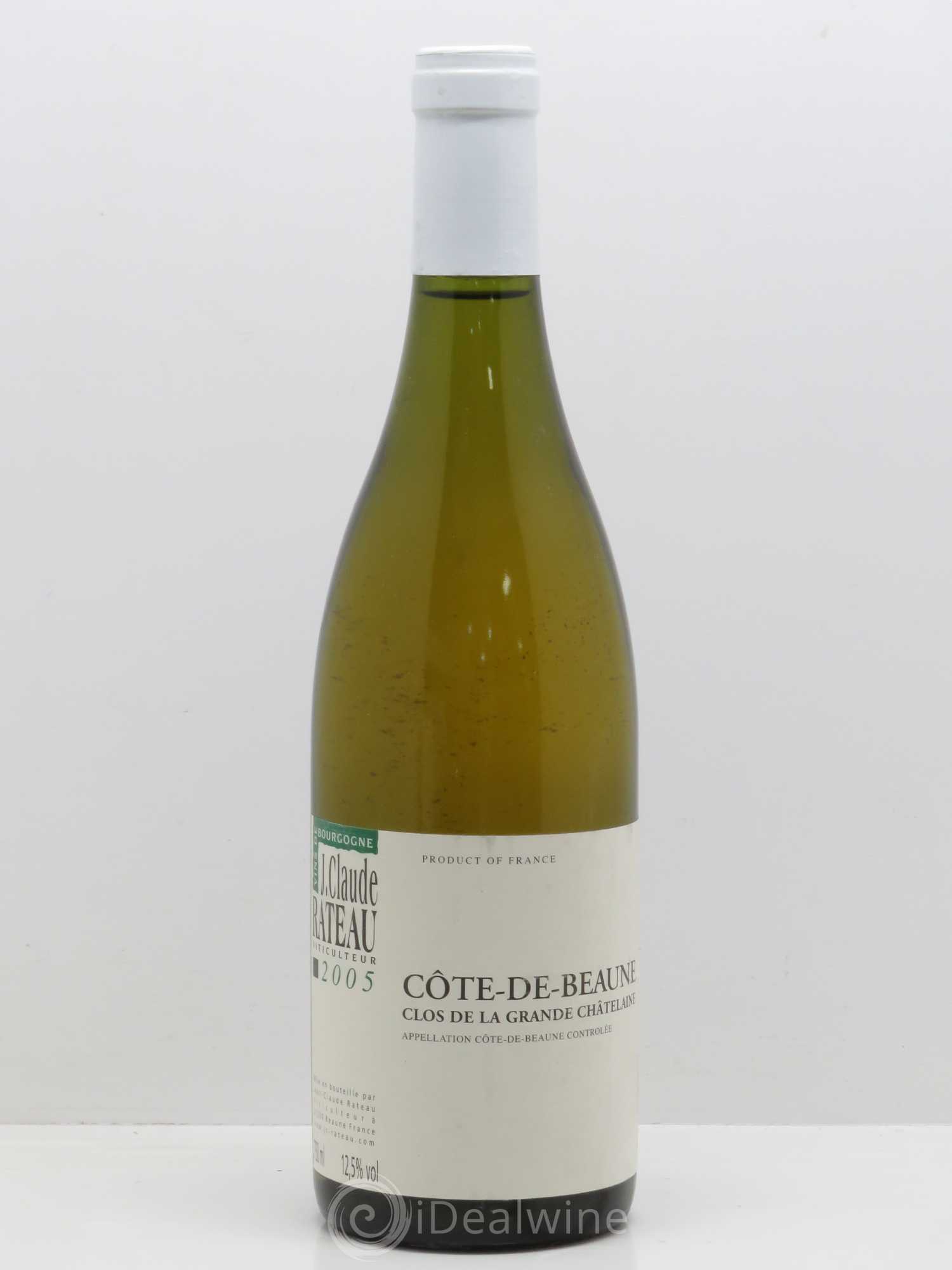Bourgogne Côtes de Beaune Clos de La Grande Chatelaine Jean-Claude Rateau (sans prix de réserve) 2005 - Posten von 1 Flasche - 0