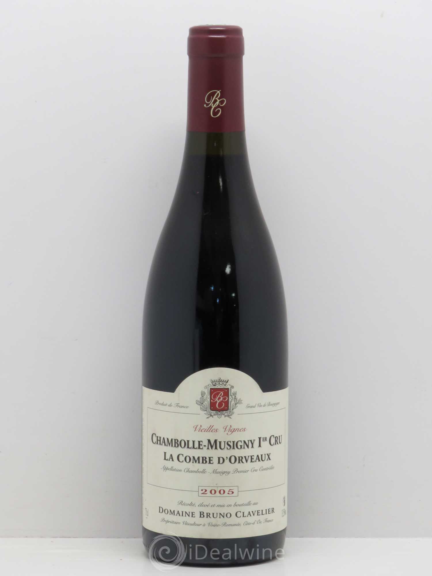 Chambolle-Musigny 1er Cru La Combe D'Orveaux Bruno Clavelier 2005 - Posten von 1 Flasche - 0