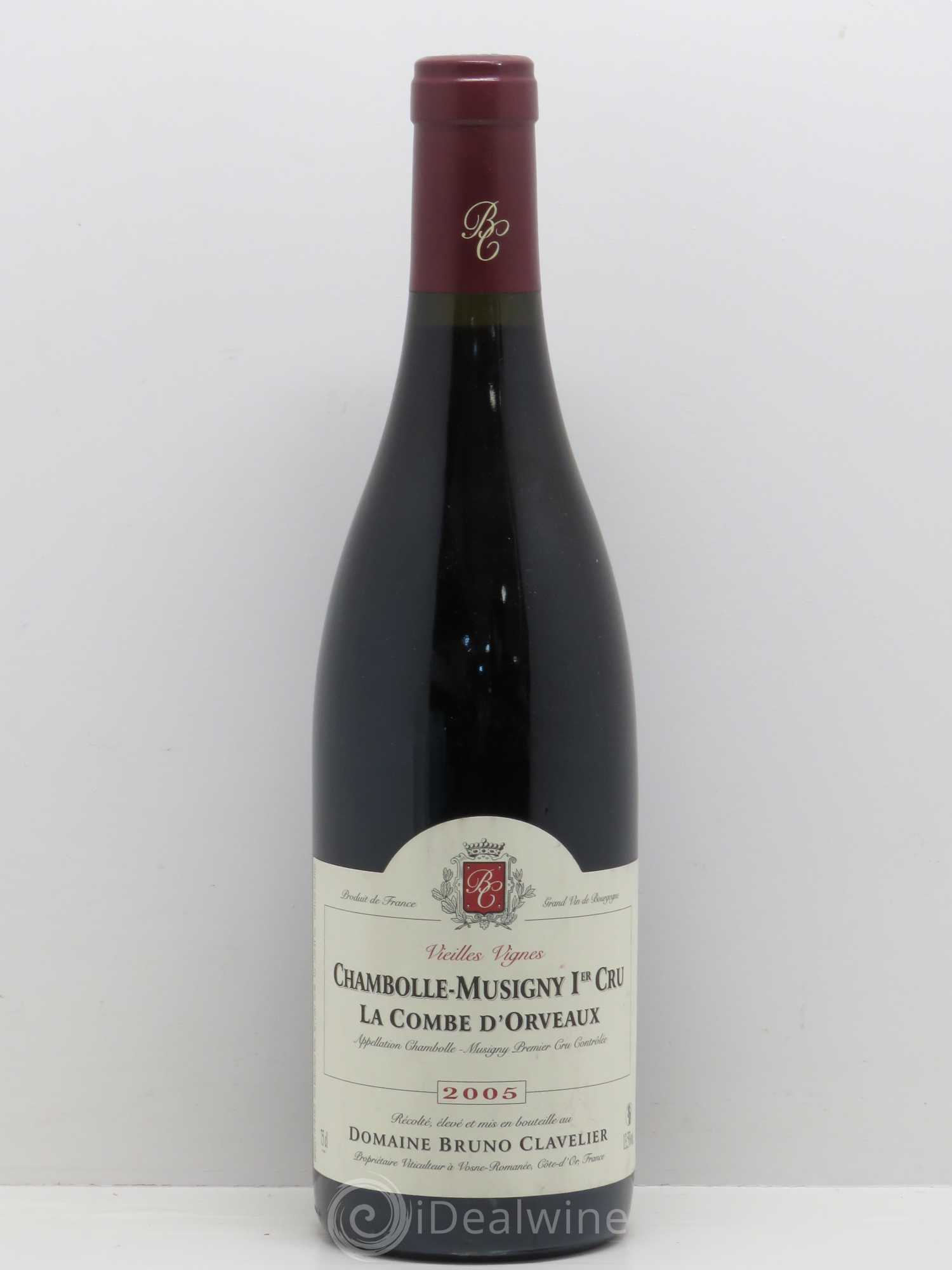 Chambolle-Musigny 1er Cru La Combe D'Orveaux Bruno Clavelier 2005 - Posten von 1 Flasche - 0