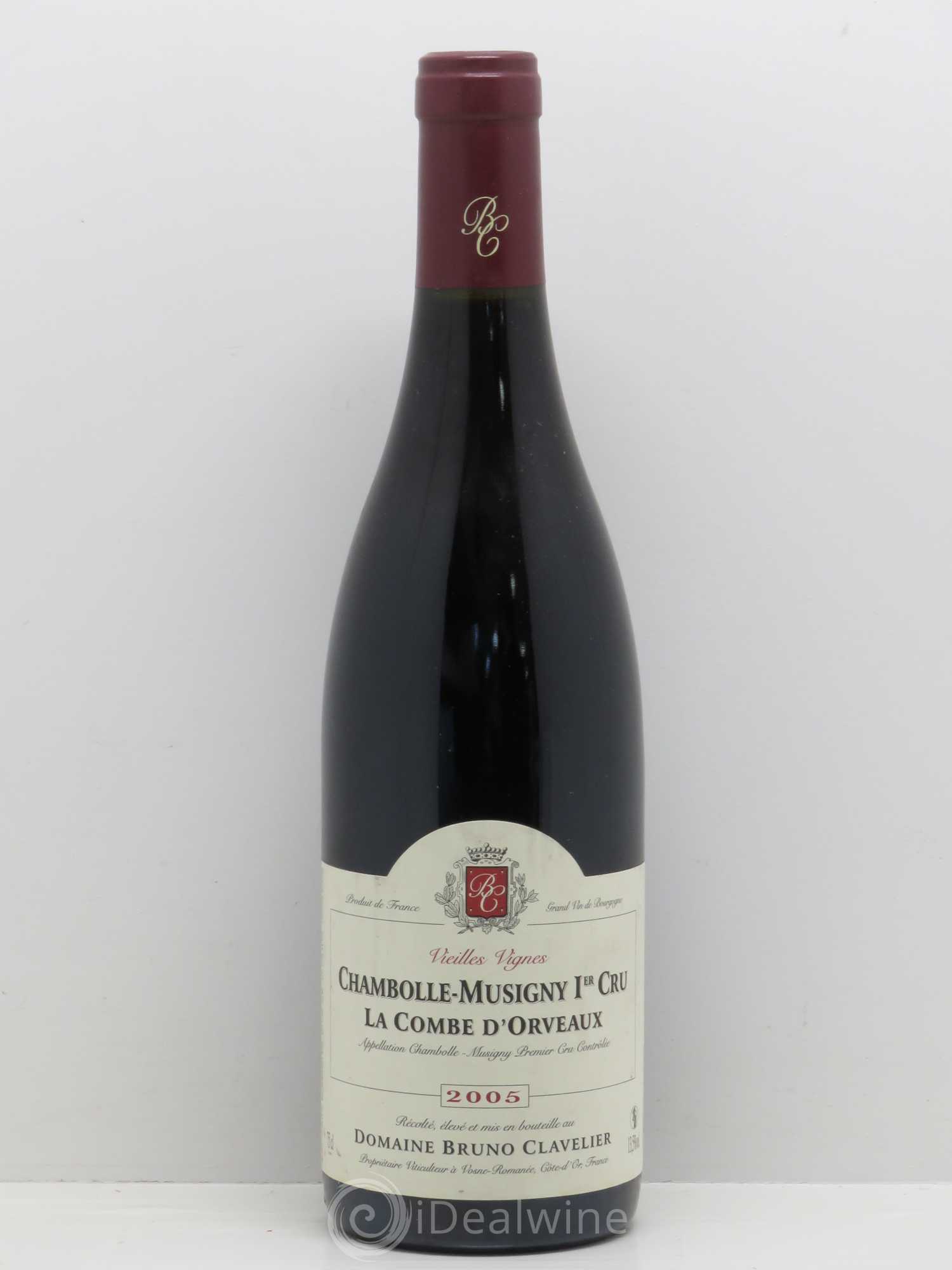 Chambolle-Musigny 1er Cru La Combe D'Orveaux Bruno Clavelier 2005 - Posten von 1 Flasche - 0