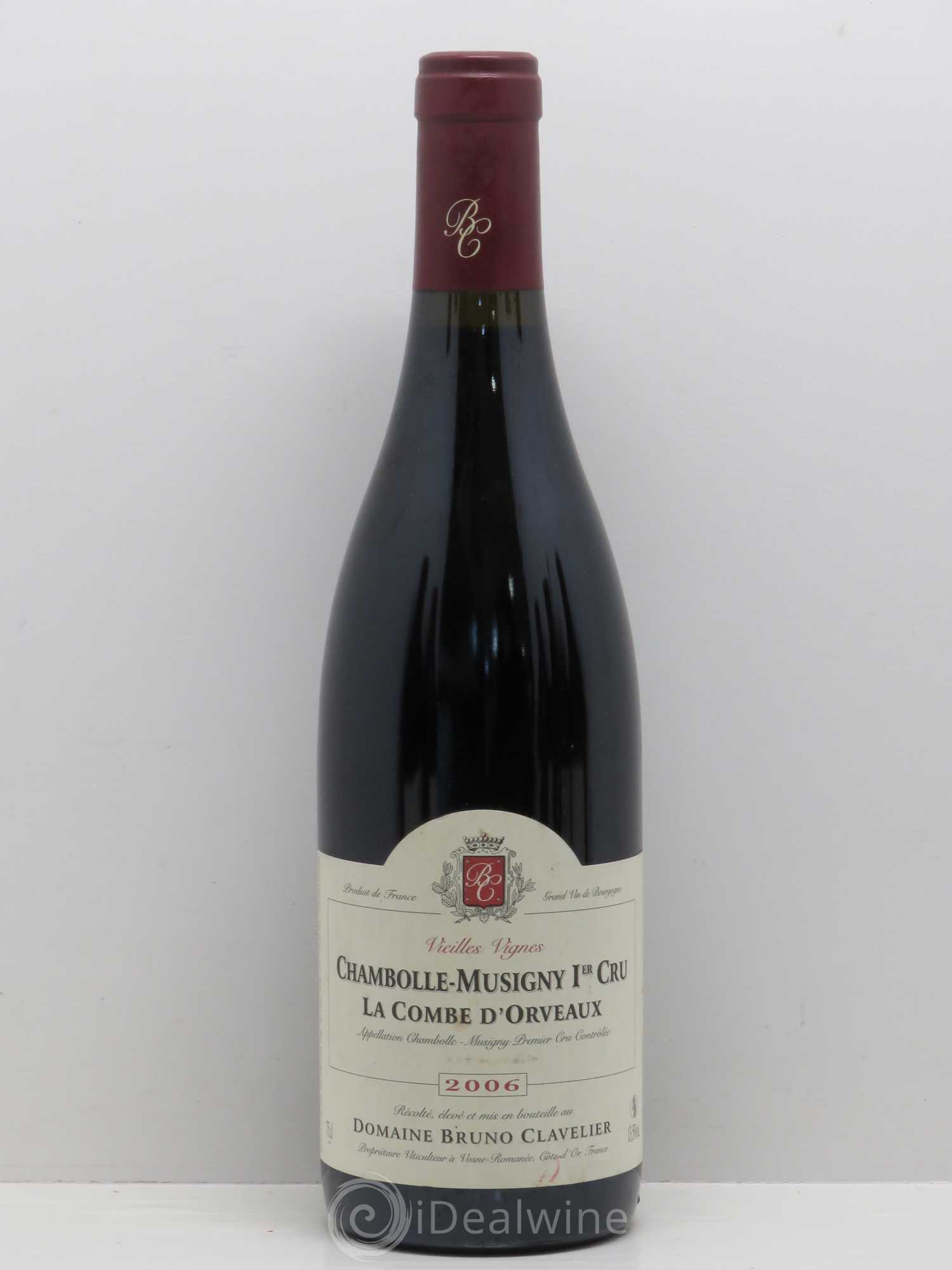 Chambolle-Musigny 1er Cru La Combe d'Orveaux - Bruno Clavelier 2006 - Posten von 1 Flasche - 0