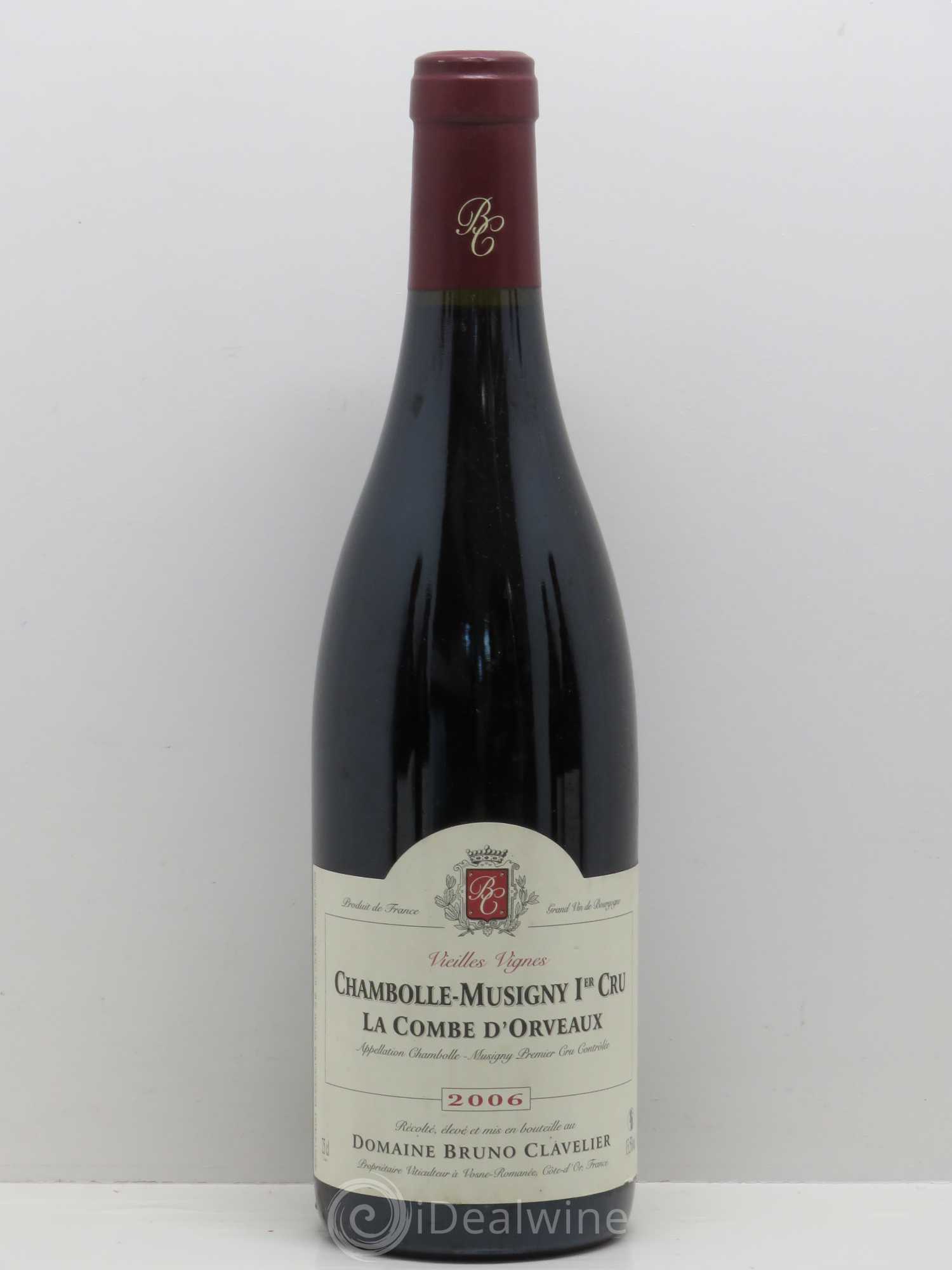 Chambolle-Musigny 1er Cru La Combe d'Orveaux - Bruno Clavelier 2006 - Posten von 1 Flasche - 0