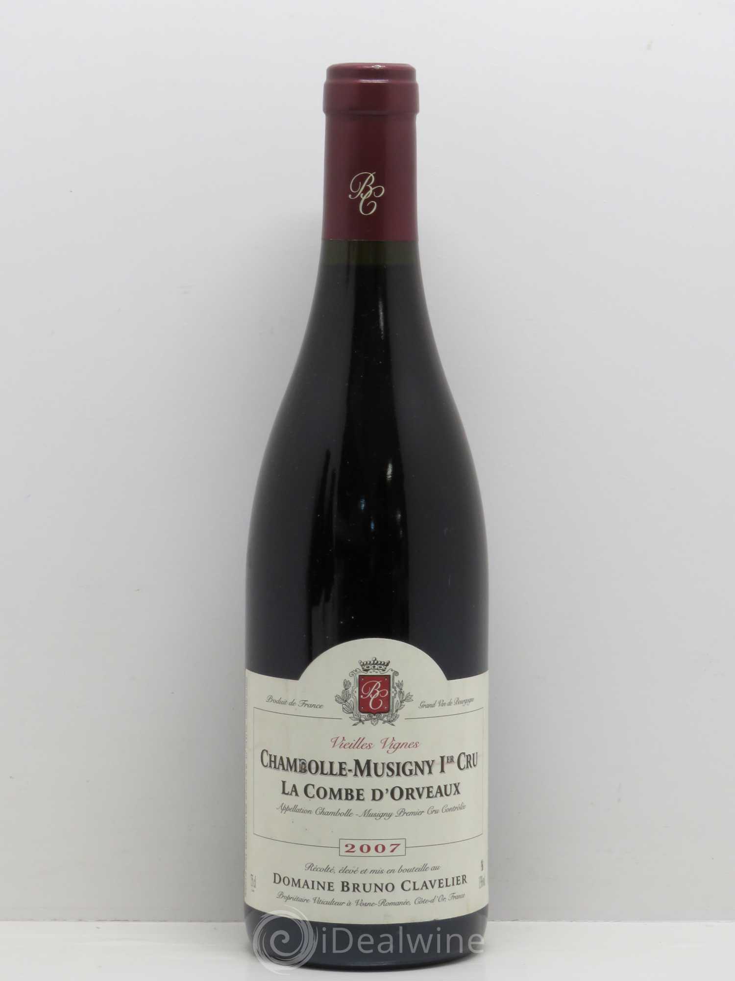 Chambolle-Musigny 1er Cru La Combe d'Orveaux - Bruno Clavelier 2007 - Posten von 1 Flasche - 0