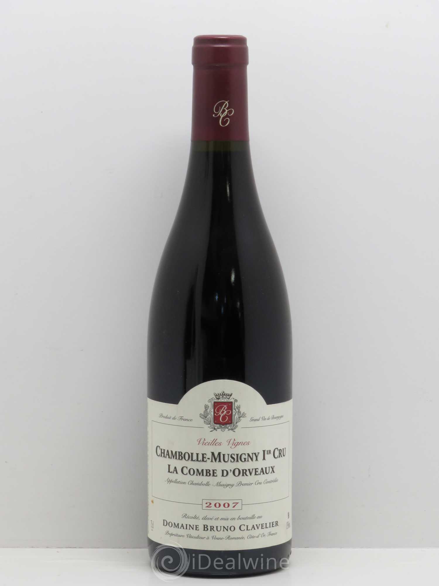 Chambolle-Musigny 1er Cru La Combe d'Orveaux - Bruno Clavelier 2007 - Posten von 1 Flasche - 0