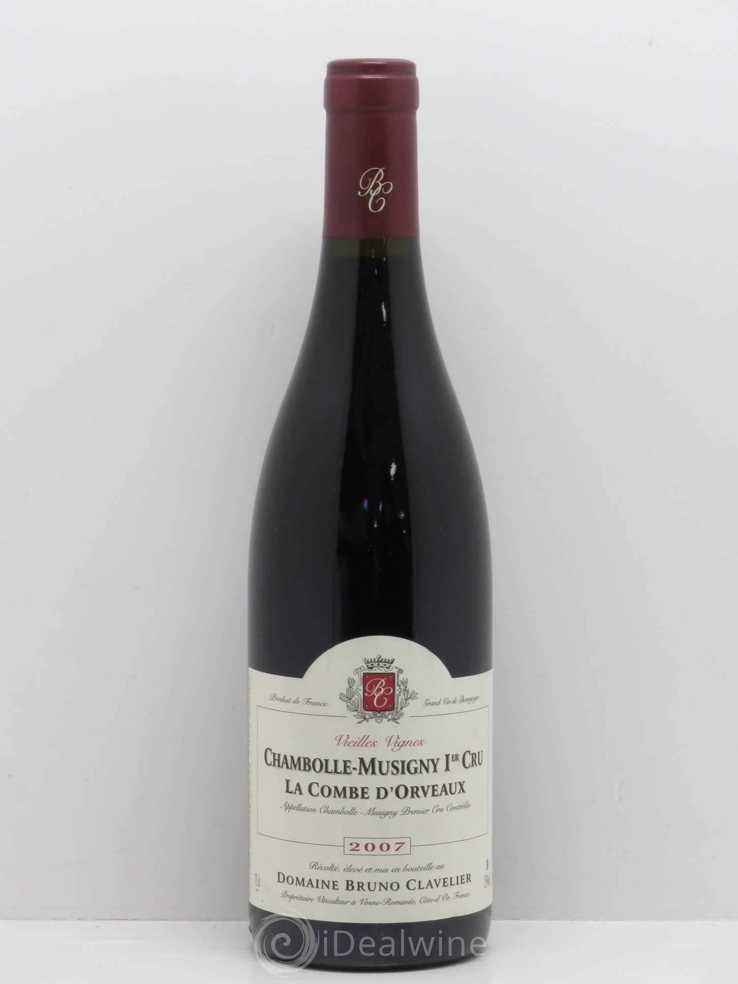 Chambolle-Musigny 1er Cru La Combe d'Orveaux - Bruno Clavelier 2007 - Posten von 1 Flasche - 0
