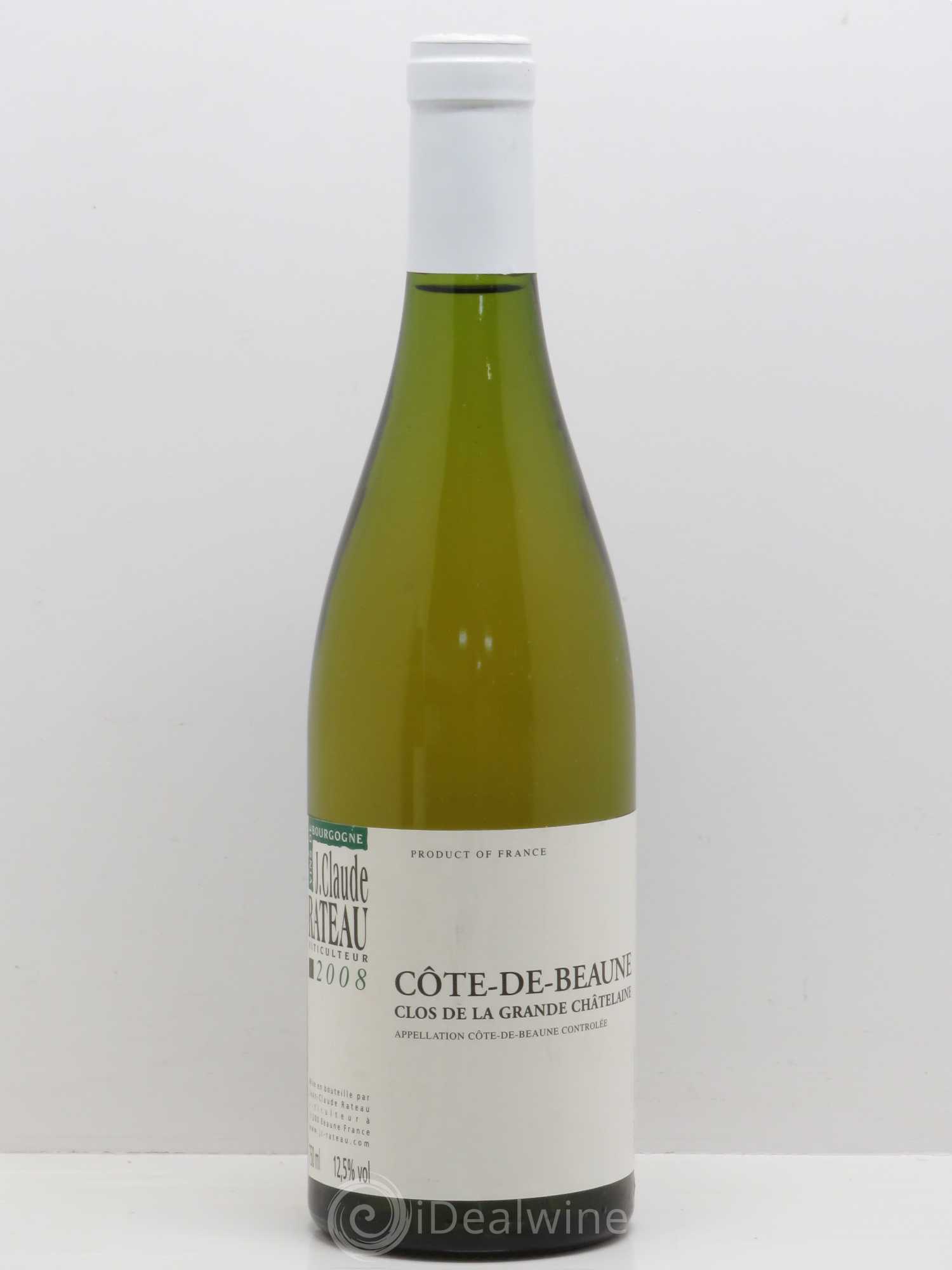 Bourgogne Côtes de Beaune La Grande Chatelaine Jean-Claude Rateau (sans prix de réserve) 2008 - Lotto di 1 bottiglia - 0