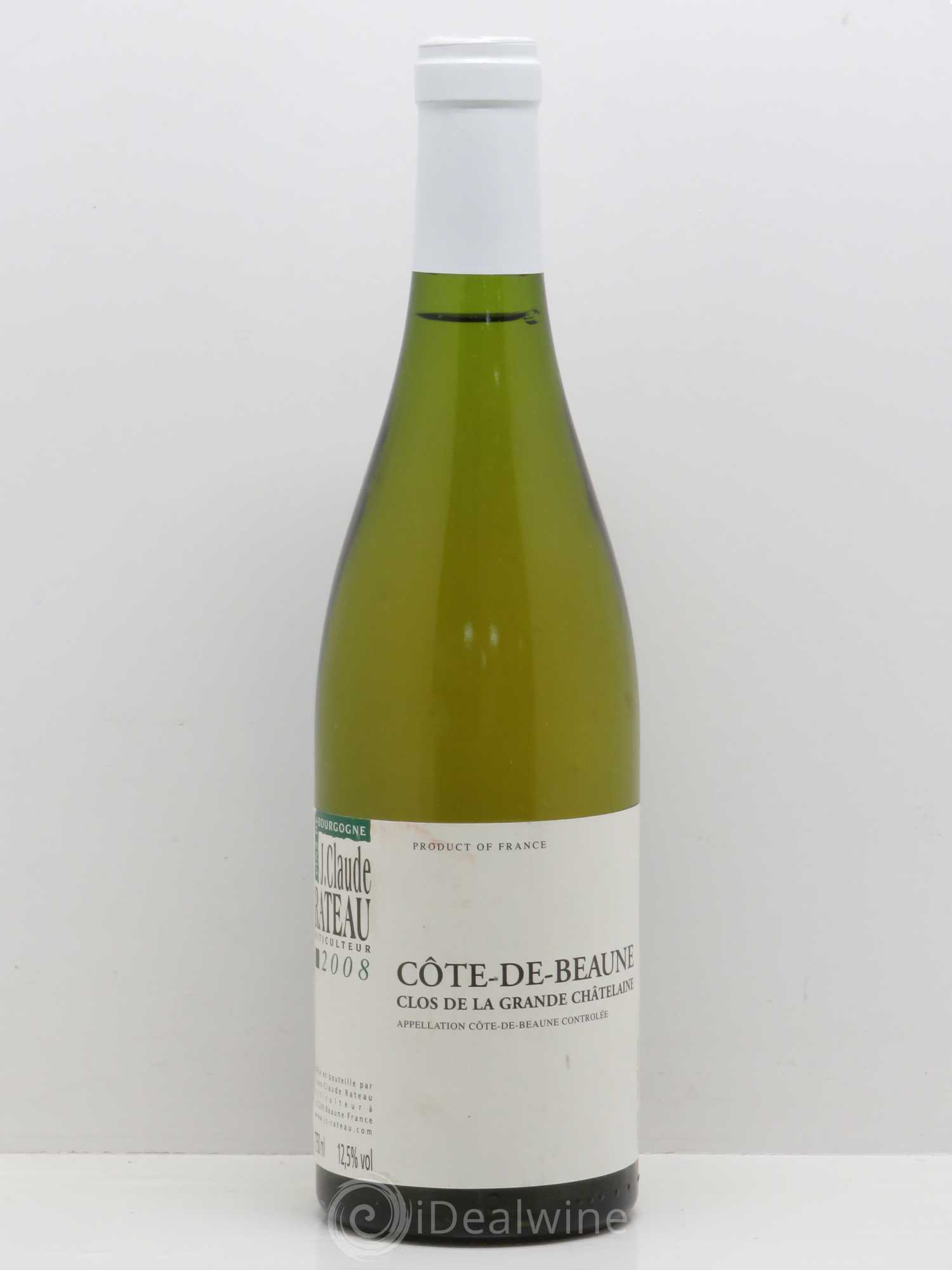 Bourgogne Côtes de Beaune La Grande Chatelaine Jean-Claude Rateau (sans prix de réserve) 2008 - Posten von 1 Flasche - 0