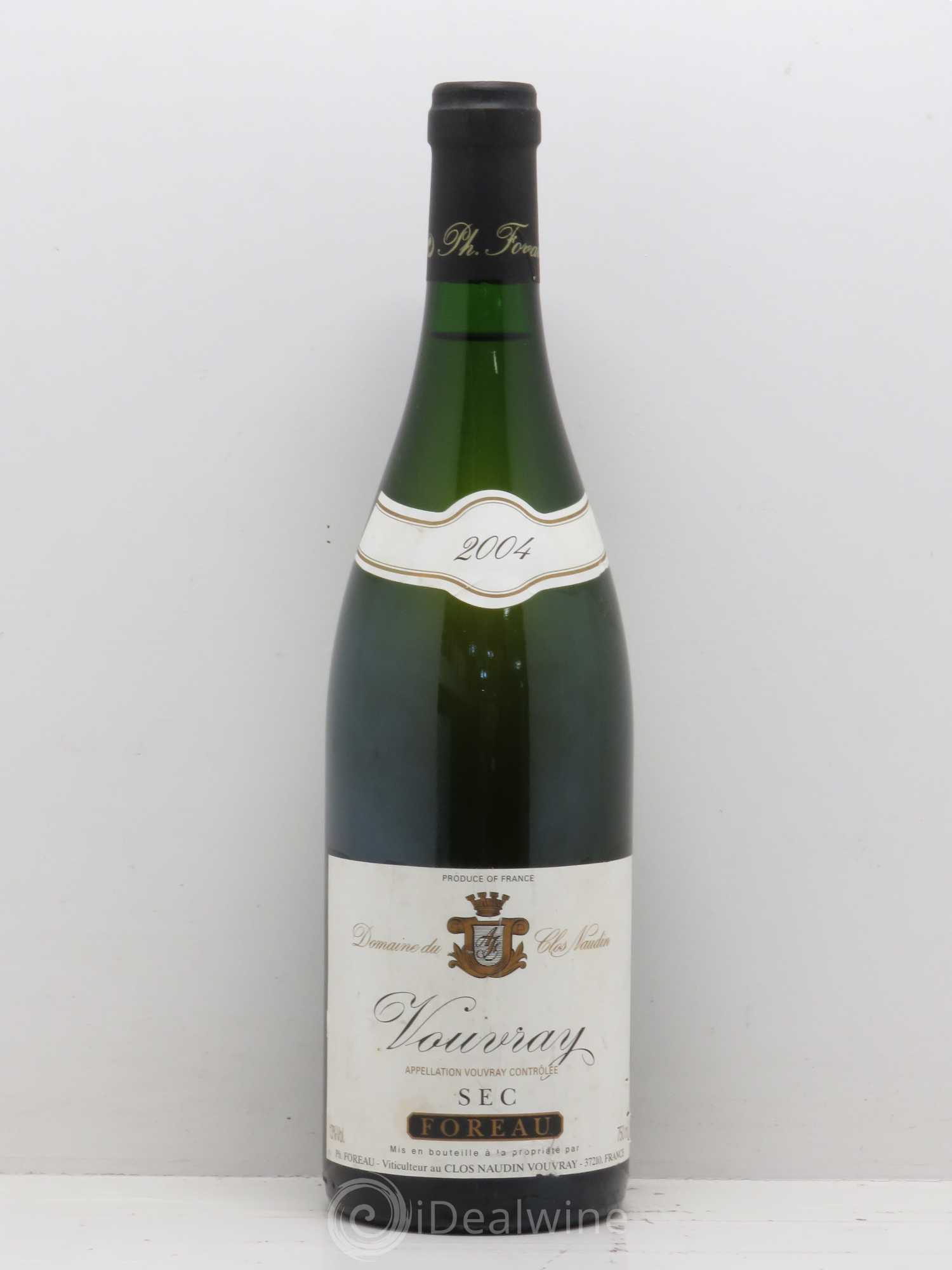Vouvray Sec Clos Naudin - Philippe Foreau 2004 - Lot de 1 bouteille - 0