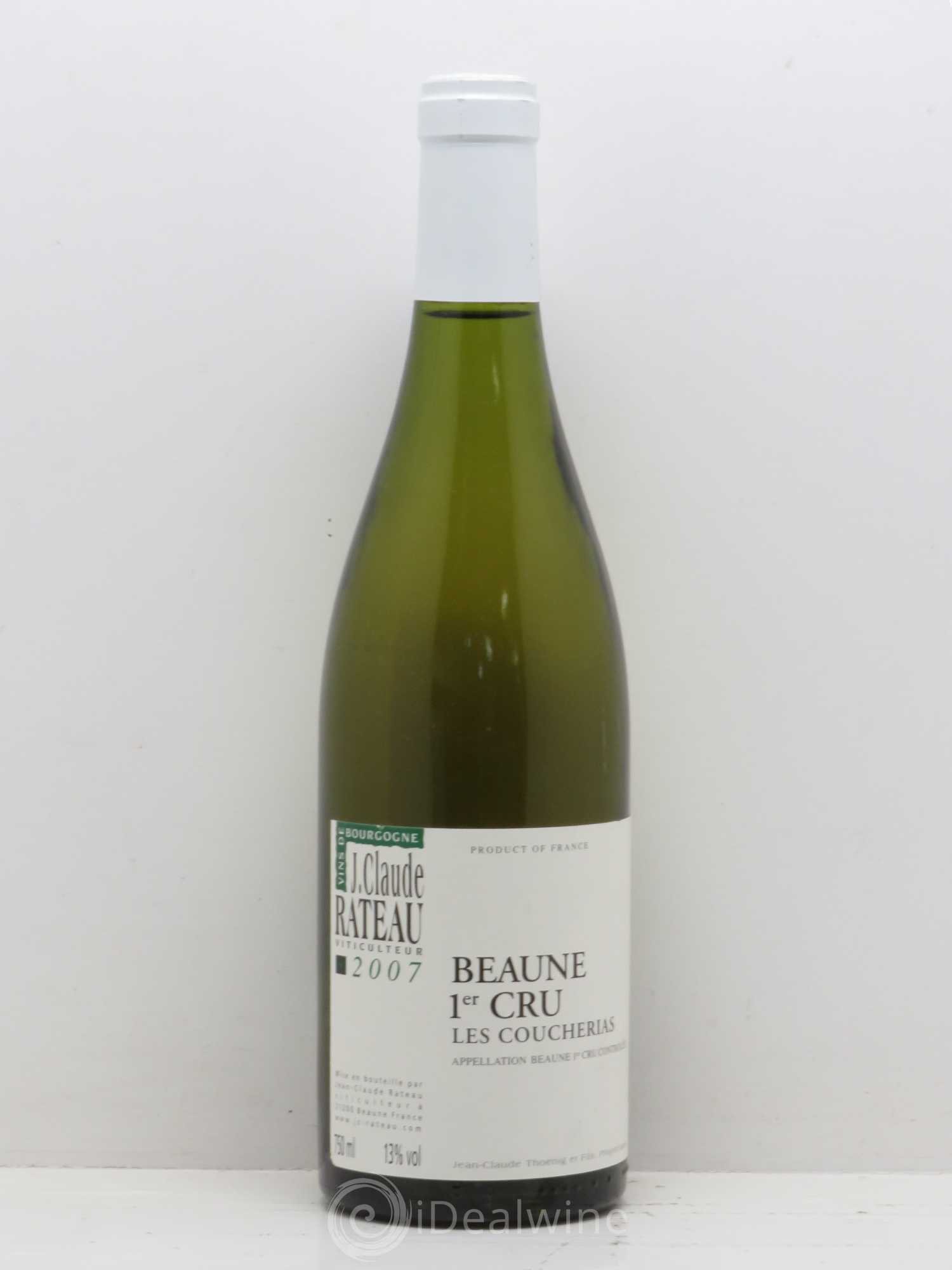 Beaune 1er Cru Coucherias Jean Claude Rateau 2007 - Posten von 1 Flasche - 0