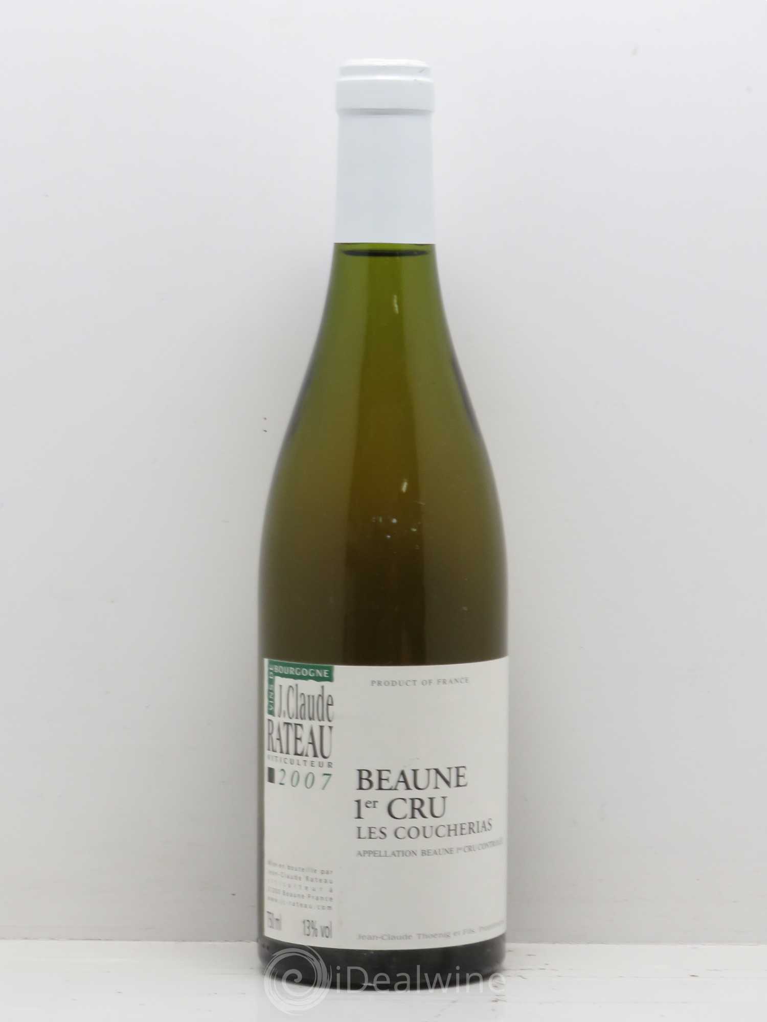 Beaune 1er Cru Coucherias Jean Claude Rateau 2007 - Posten von 1 Flasche - 0