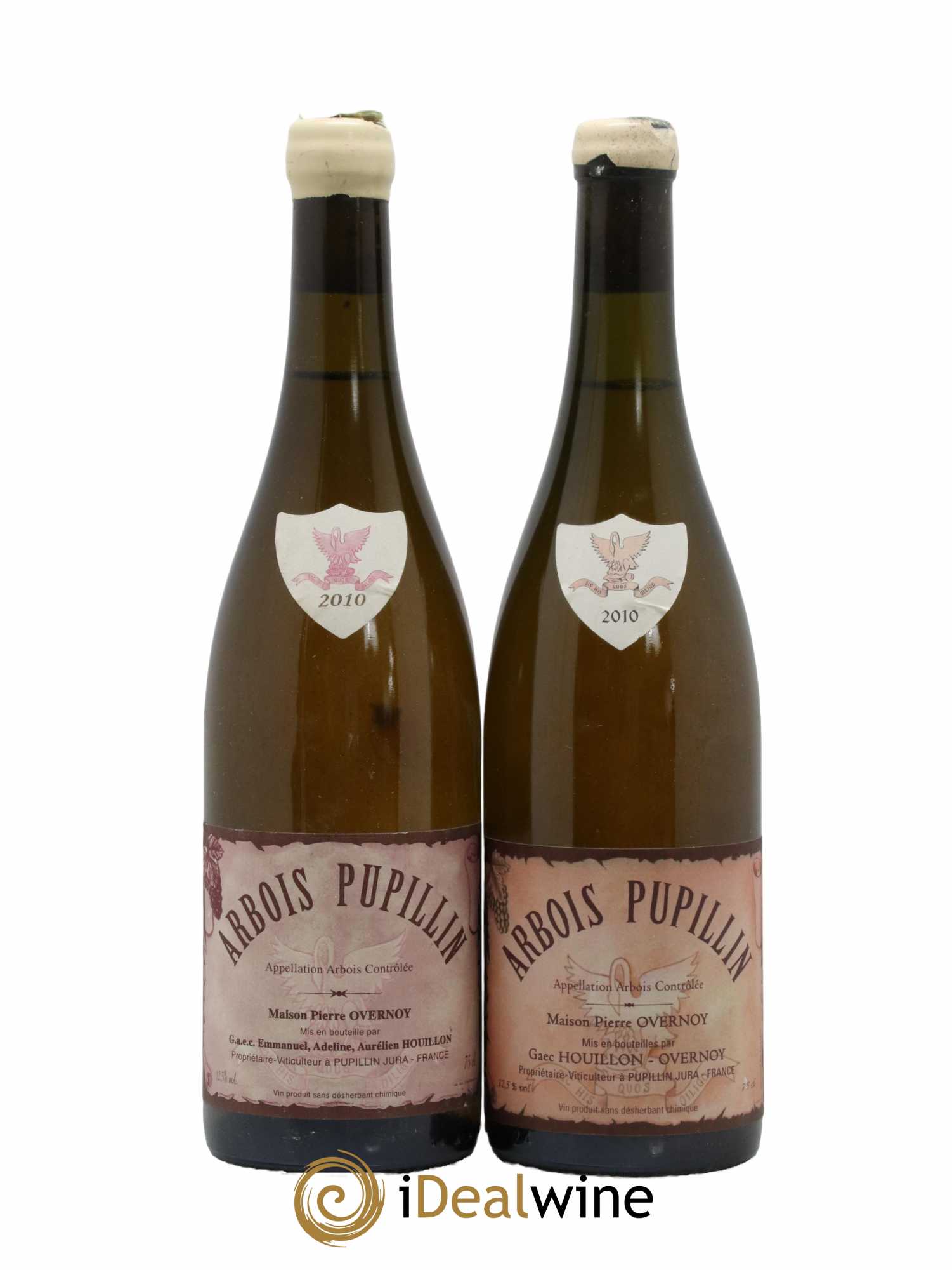 Arbois-Pupillin Chardonnay (cire blanche) Overnoy-Houillon (Domaine) 2010 - Posten von 2 Flaschen - 0