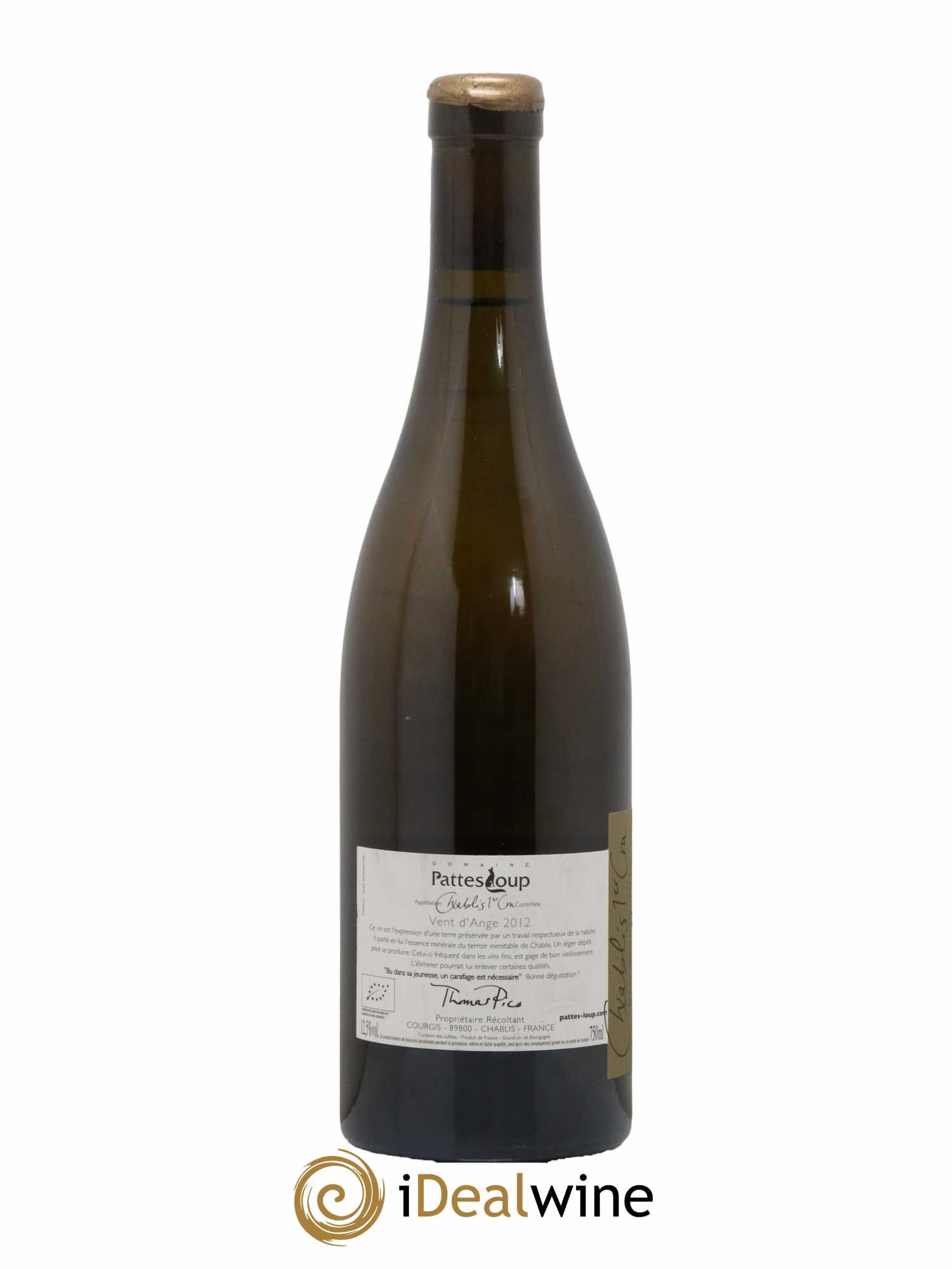 Chablis 1er Cru Beauregard Pattes Loup (Domaine) 2012 - Lot de 1 bouteille - 1