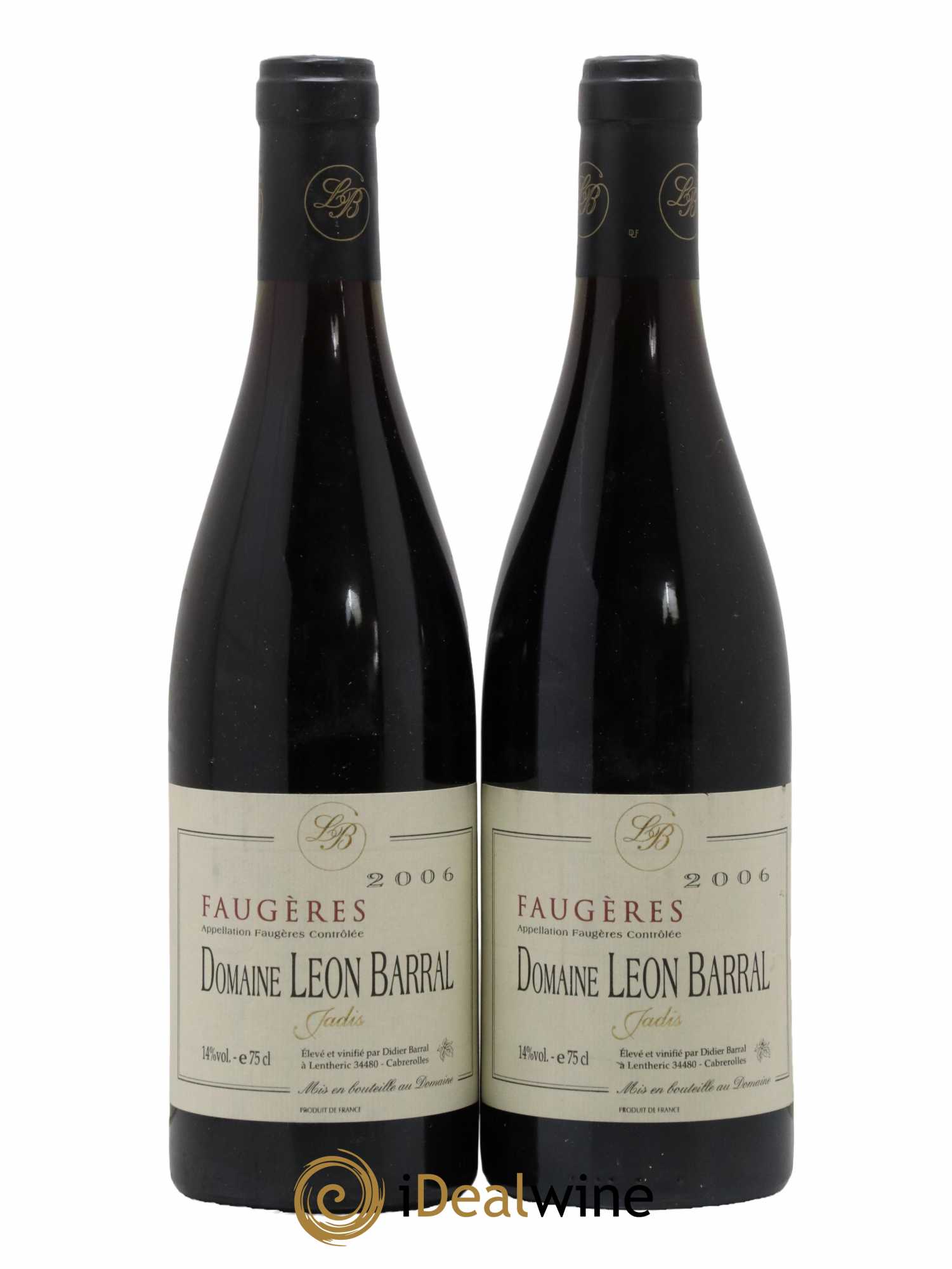 Faugères Jadis Domaine Léon Barral 2006 - Lot de 2 bouteilles - 0