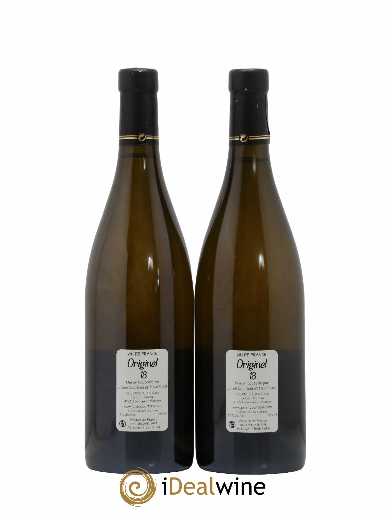 Vin de France Originel Julien Courtois 2018 - Lot de 2 bouteilles - 1