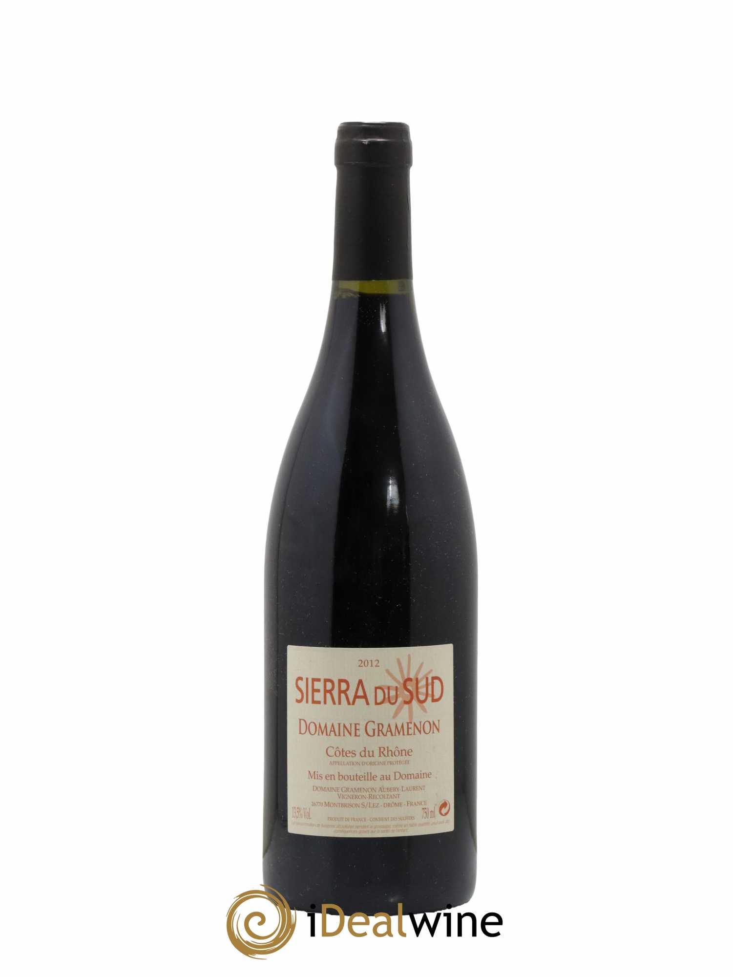 Côtes-du-Rhône Sierra du Sud Gramenon (Domaine) 2012 - Lot de 1 bouteille - 0