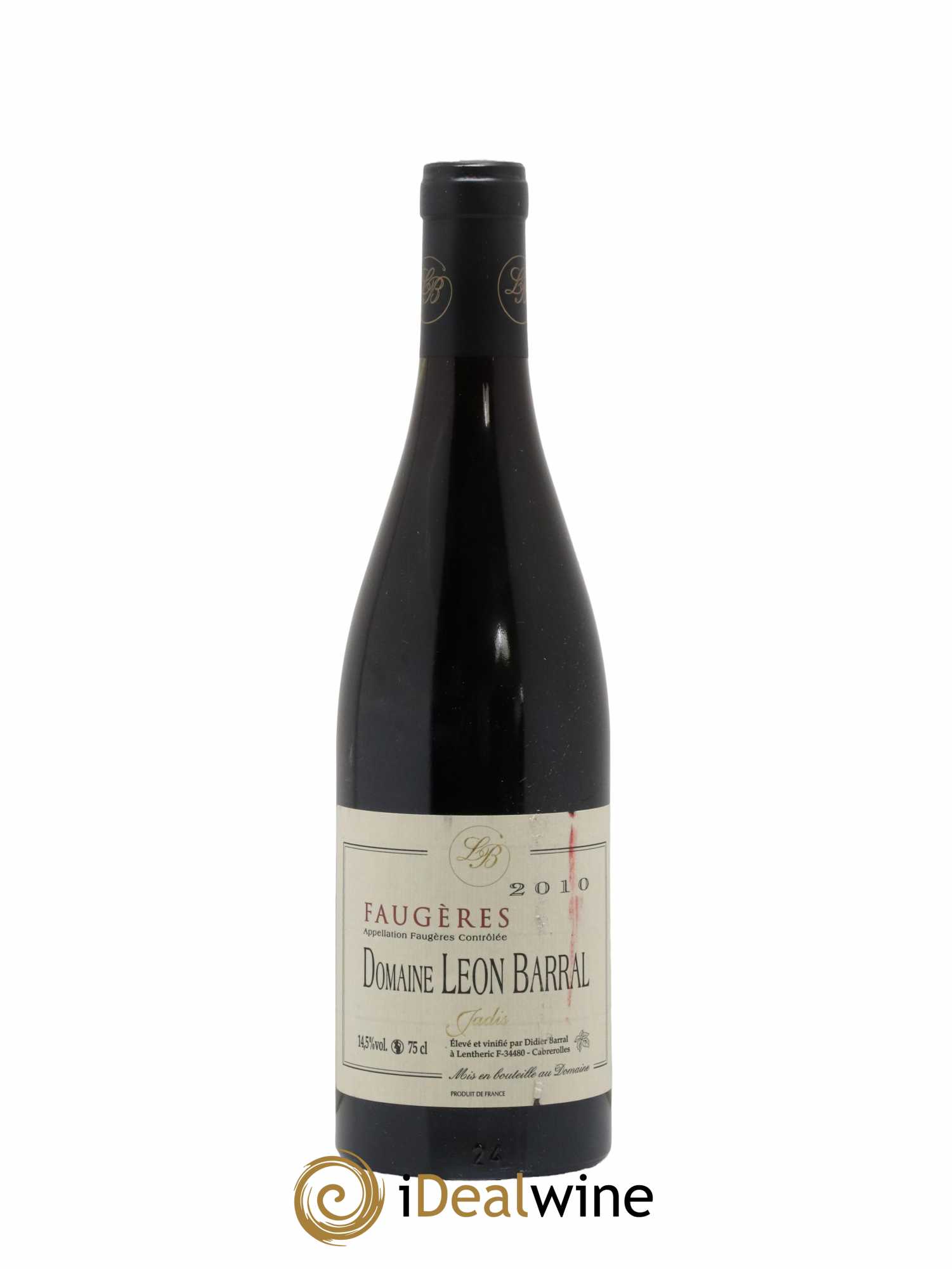 Faugères Jadis Domaine Léon Barral 2010 - Lot de 1 bouteille - 0