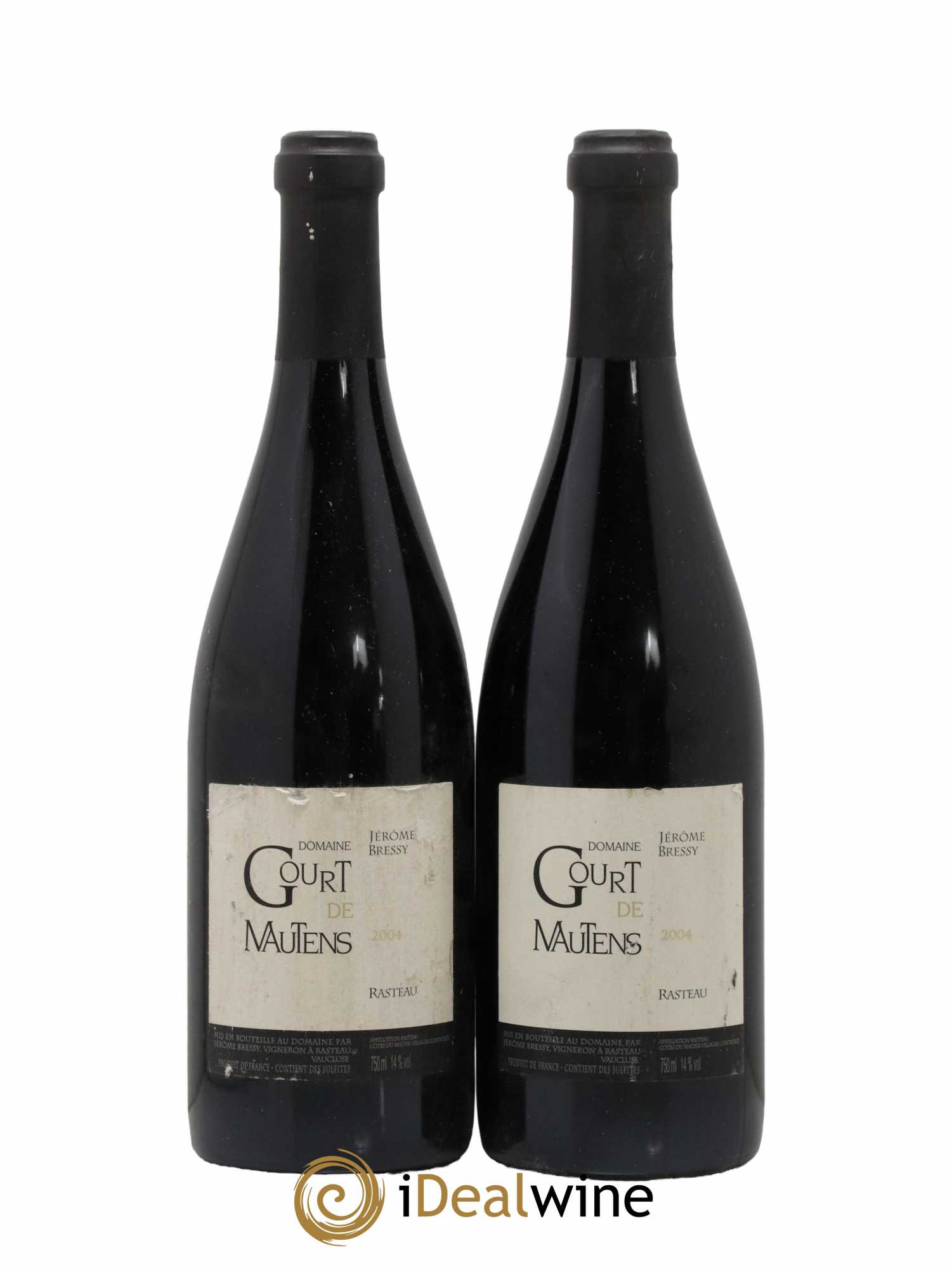 Rasteau Domaine Gourt de Mautens - Jérôme Bressy 2004 - Lot de 2 bouteilles - 0
