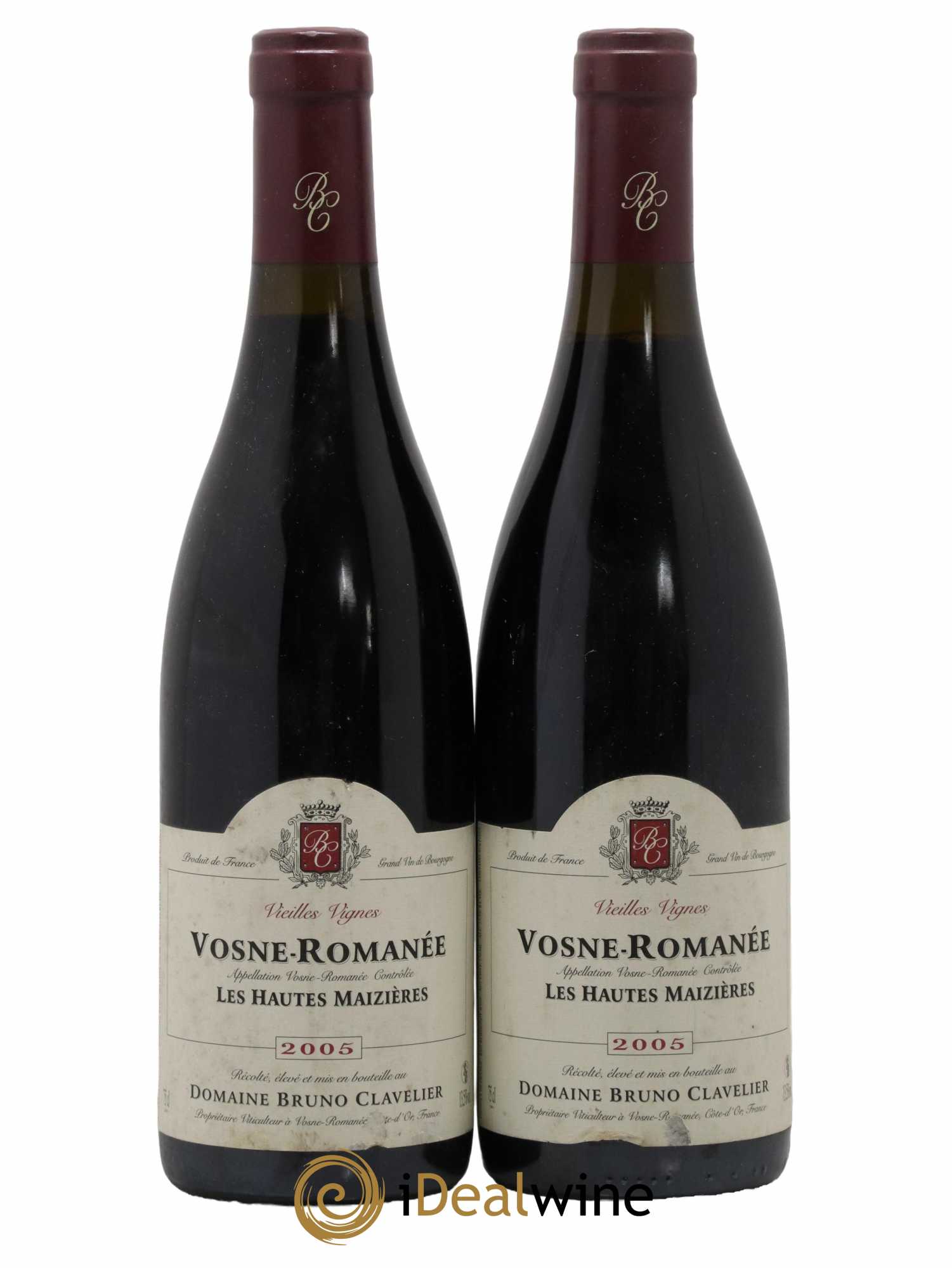 Vosne-Romanée Vieilles Vignes Les Hautes Maizières Bruno Clavelier 2005 - Lot de 2 bouteilles - 0