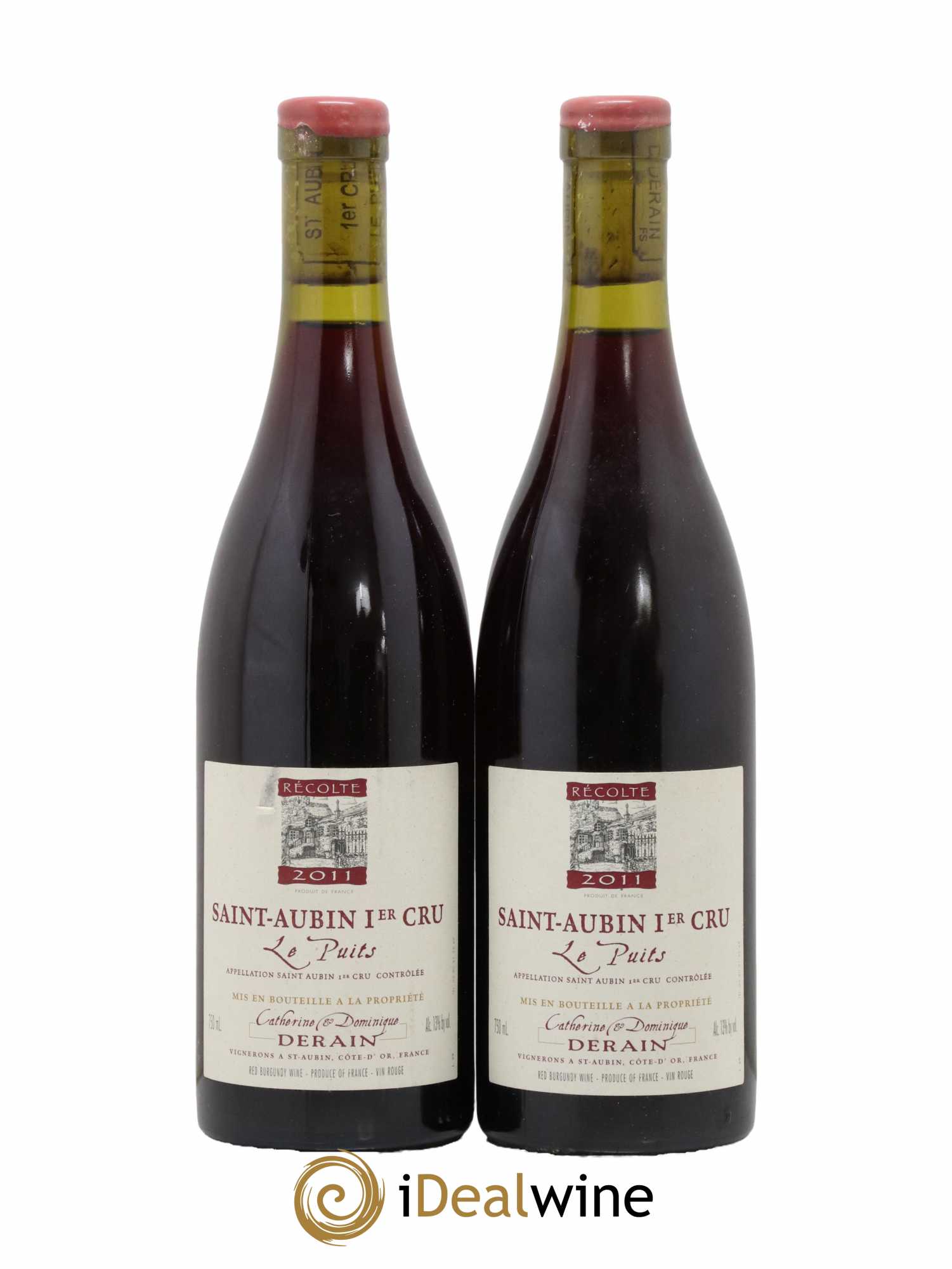 Saint-Aubin 1er Cru Le Puits Catherine et Dominique Derain 2011 - Lot de 2 bouteilles - 0