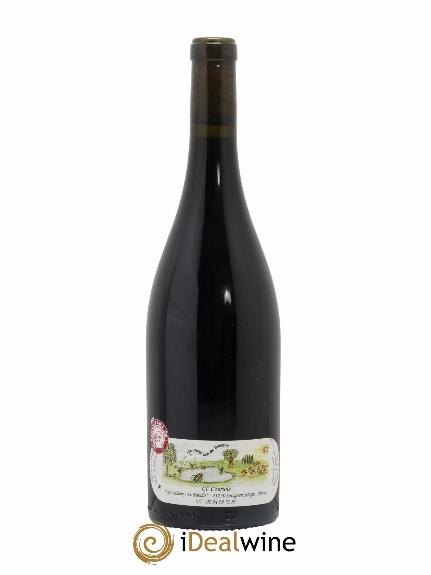 Vin de France Racines Les Cailloux du Paradis - Claude Courtois 2016 - Lot de 1 bouteille - 1