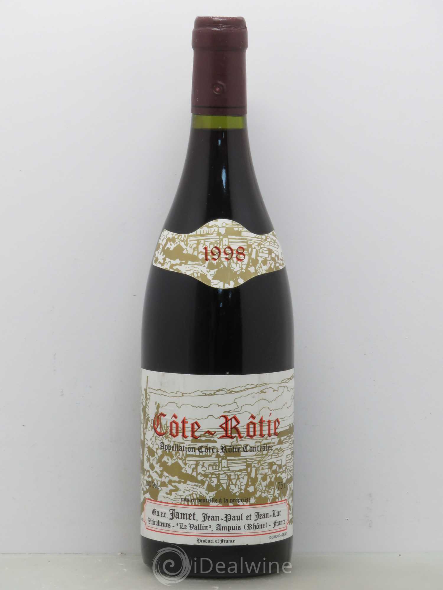 Côte-Rôtie Jamet (Domaine) 1998 - Lot de 1 bouteille - 0