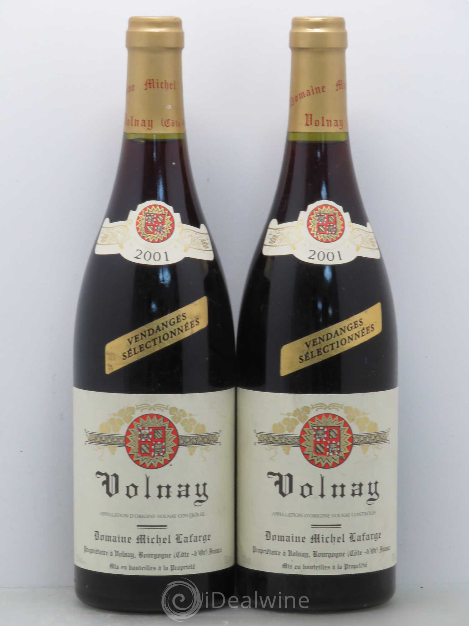 Volnay Vendanges sélectionnées Lafarge (Domaine) 2001 - Lot de 2 bouteilles - 0