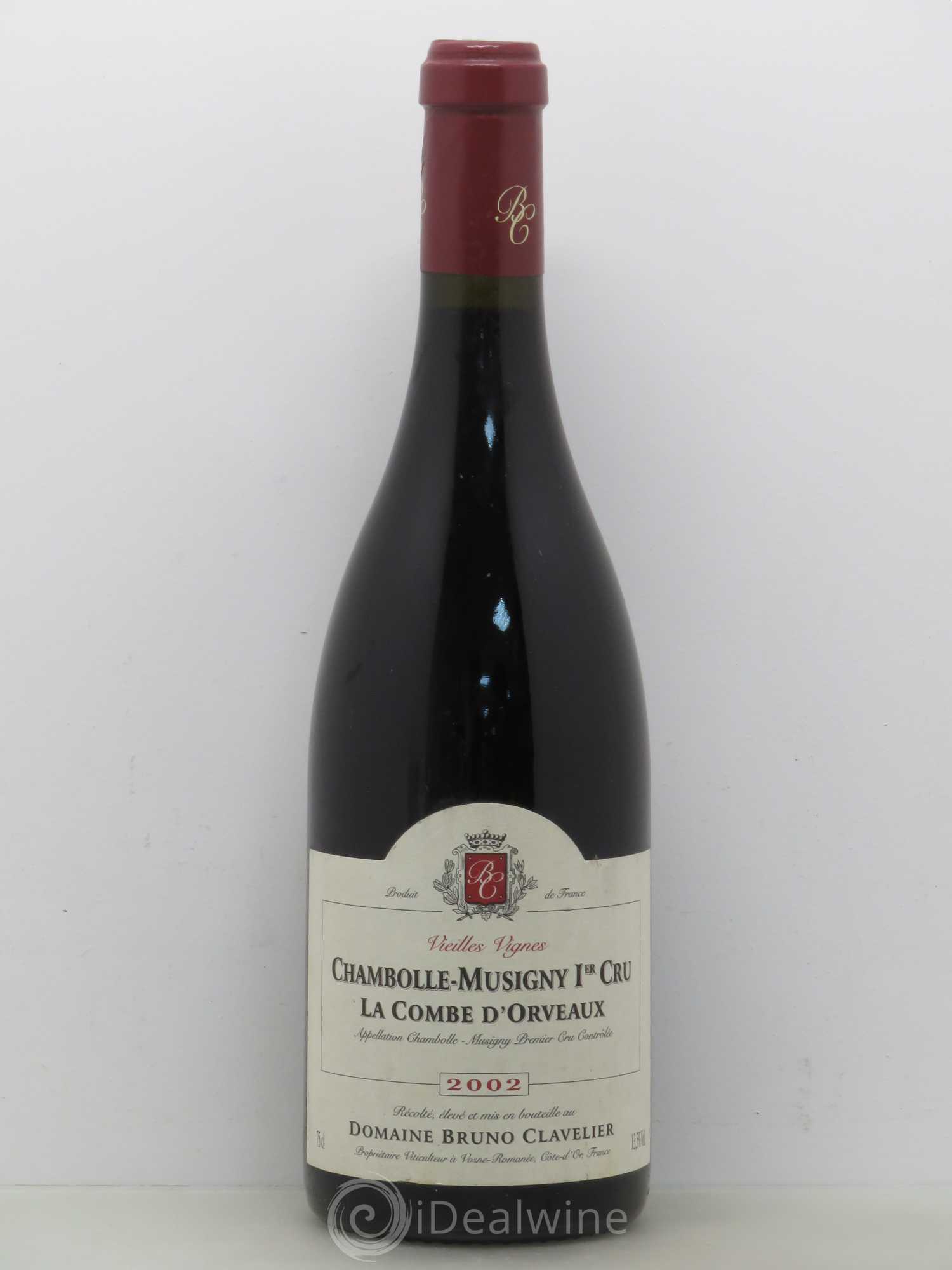 Chambolle-Musigny 1er Cru La Combe D'Orveaux Bruno Clavelier 2002 - Posten von 1 Flasche - 0