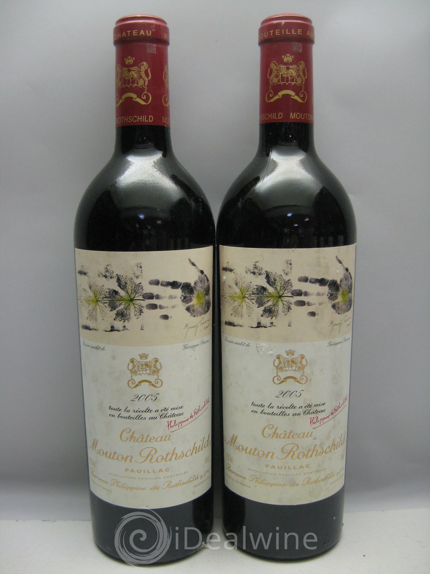Château Mouton Rothschild 1er Grand Cru Classé 2005 - Lot de 6 bouteilles - 0