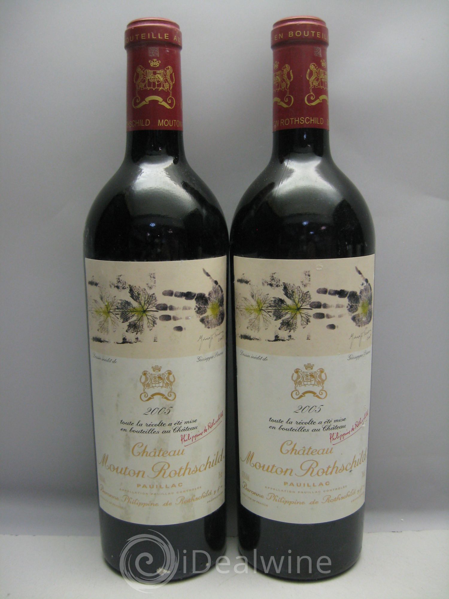 Château Mouton Rothschild 1er Grand Cru Classé 2005 - Lot de 6 bouteilles - 1