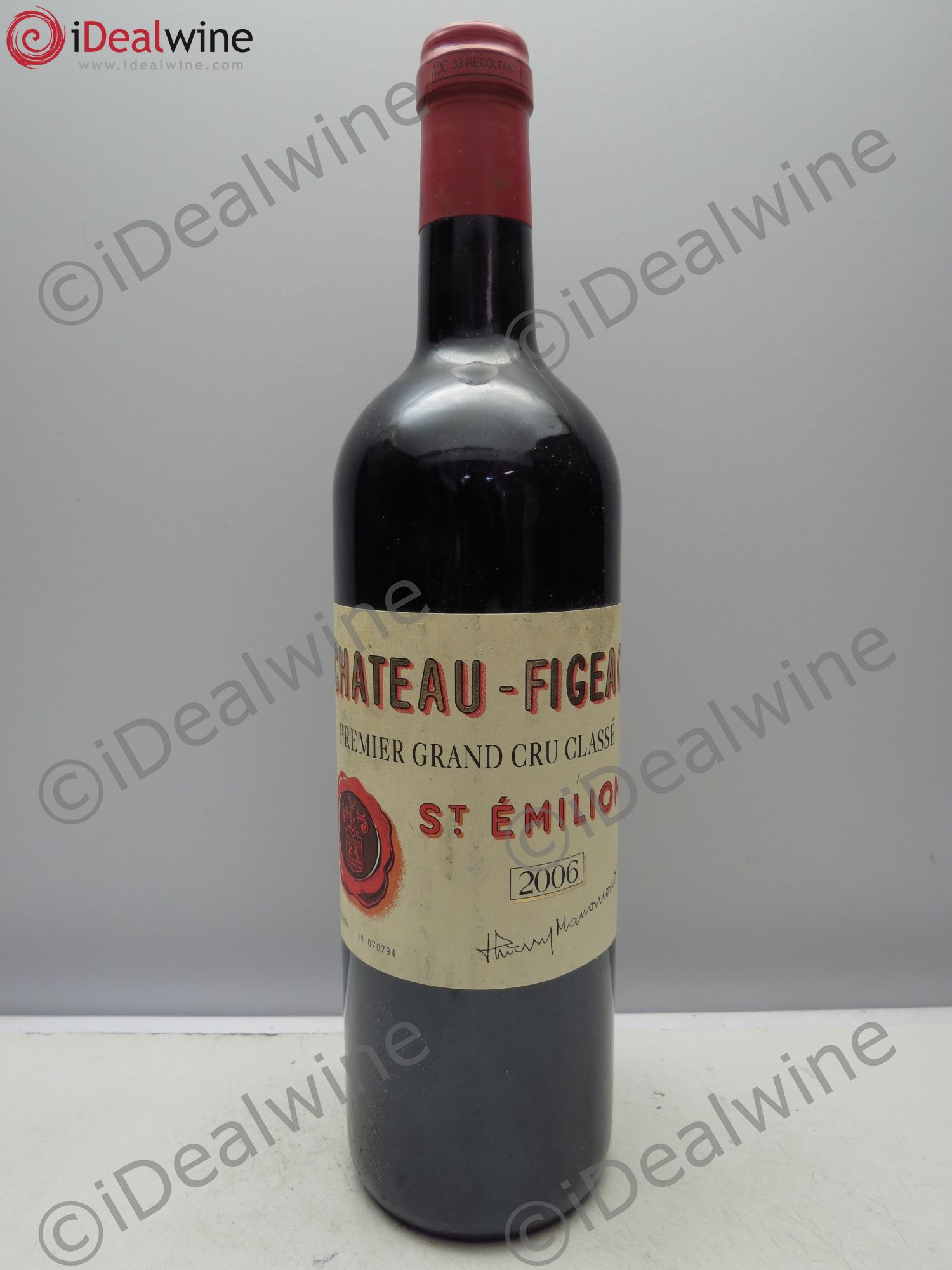 Château Figeac 1er Grand Cru Classé A 2006 - Lot de 6 bouteilles - 0