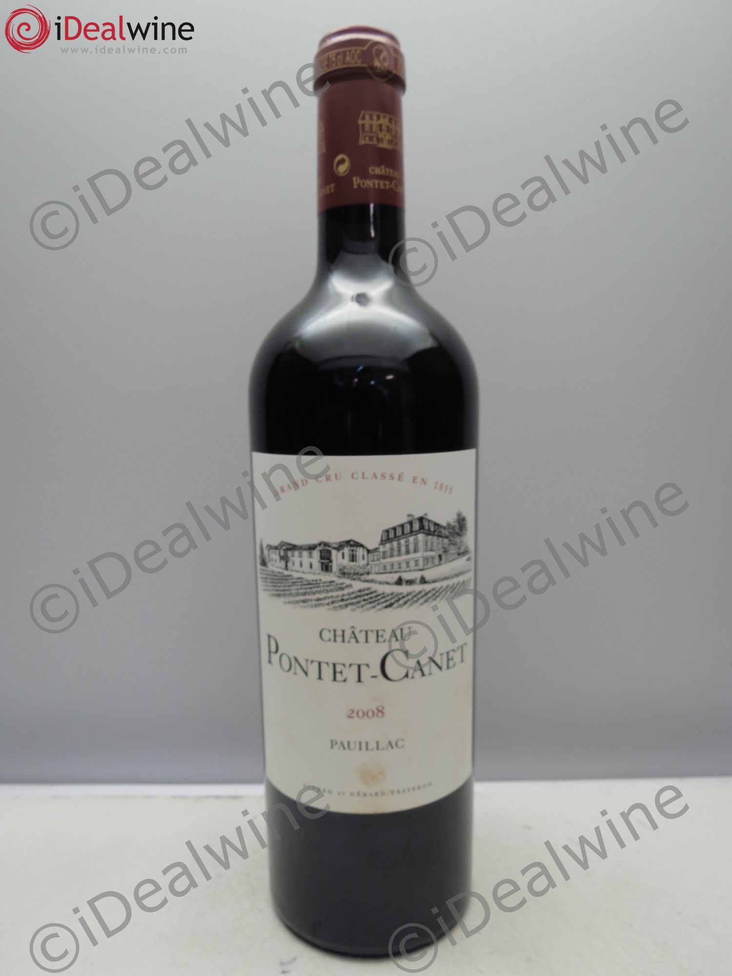 Château Pontet Canet 5ème Grand Cru Classé 2008 - Lot de 12 bouteilles - 0