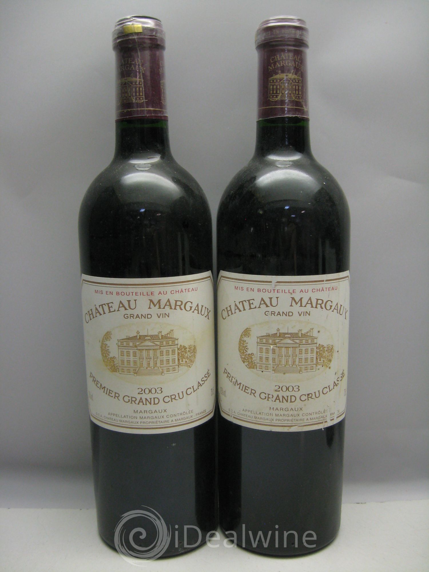 Château Margaux 1er Grand Cru Classé 2003 - Lot de 6 bouteilles - 0