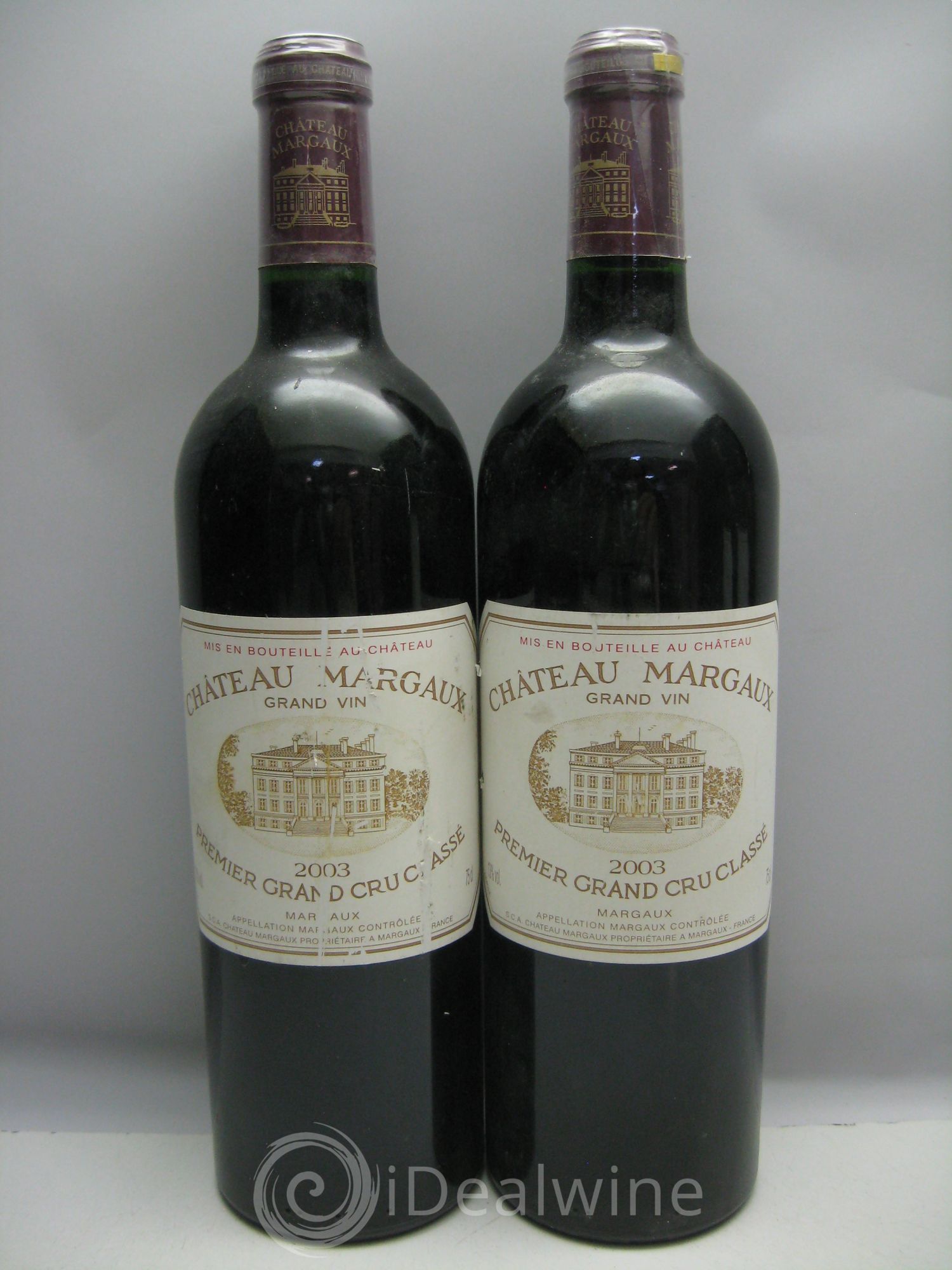 Château Margaux 1er Grand Cru Classé 2003 - Lot de 6 bouteilles - 1