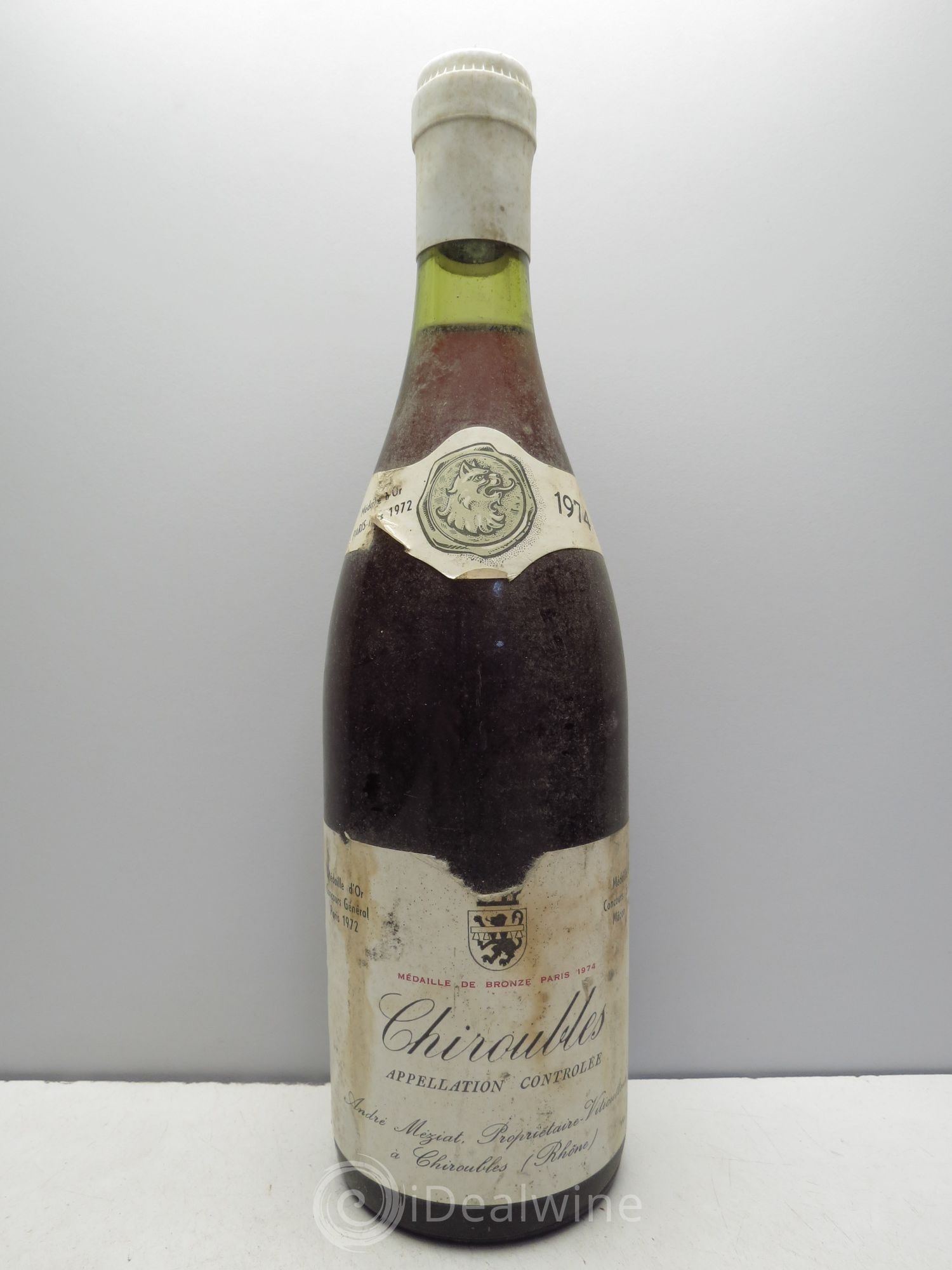 Chiroubles André Méziat 1974 - Posten von 1 Flasche - 0