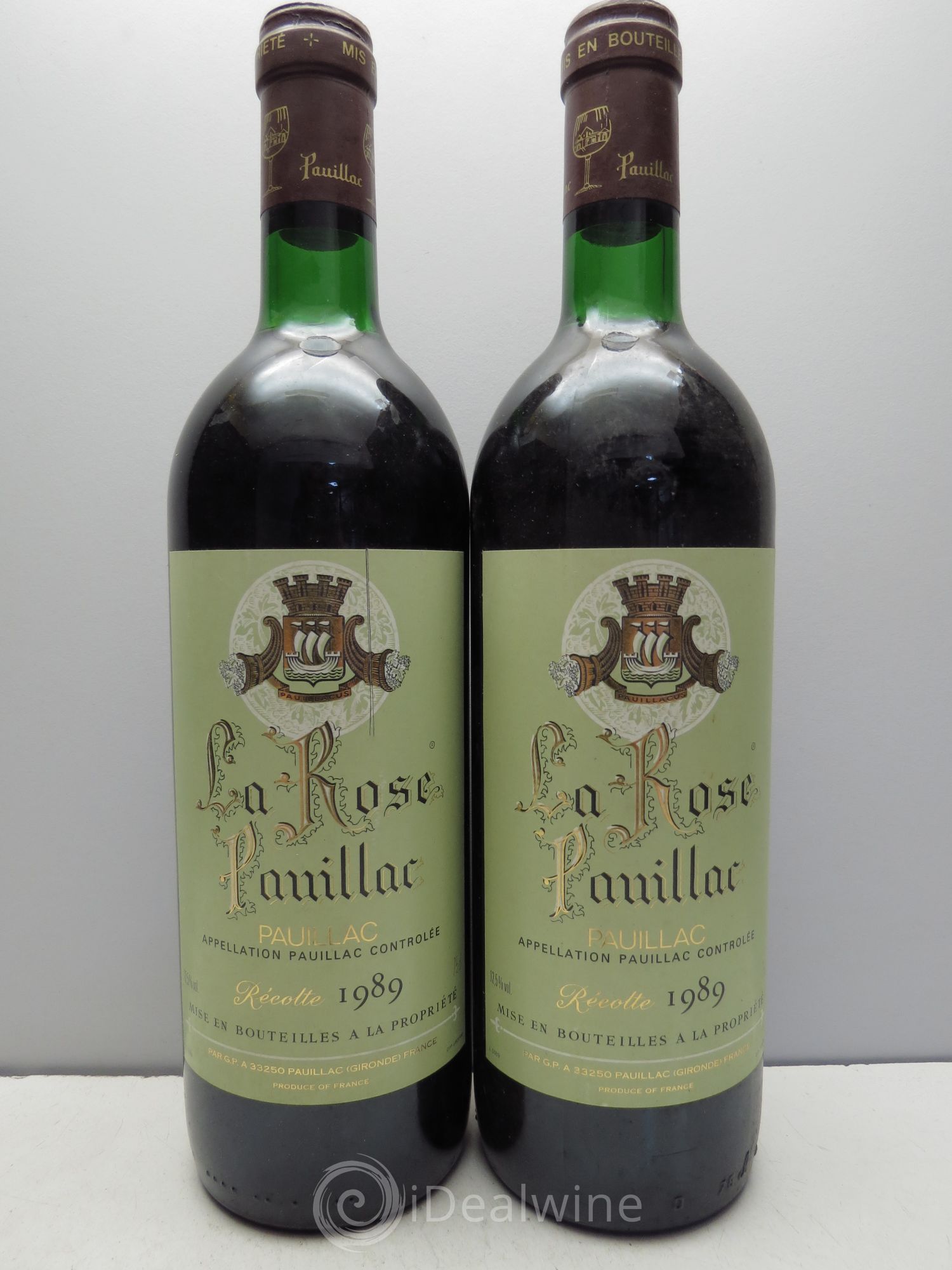 La Rose Pauillac 1989 - Lot de 2 bouteilles - 0