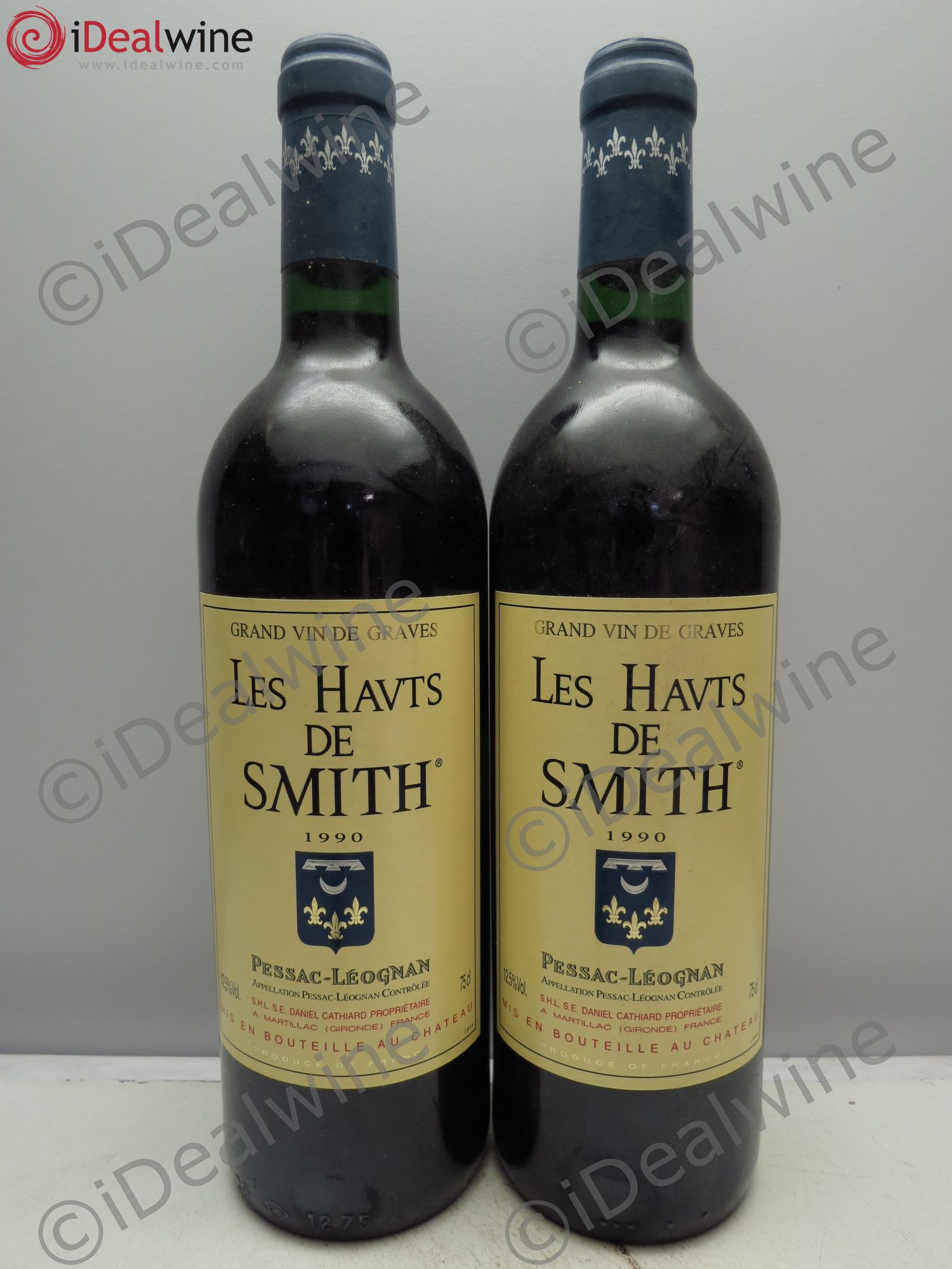 Bordeaux les Hauts de Smith 1990 - Posten von 2 Flaschen - 0