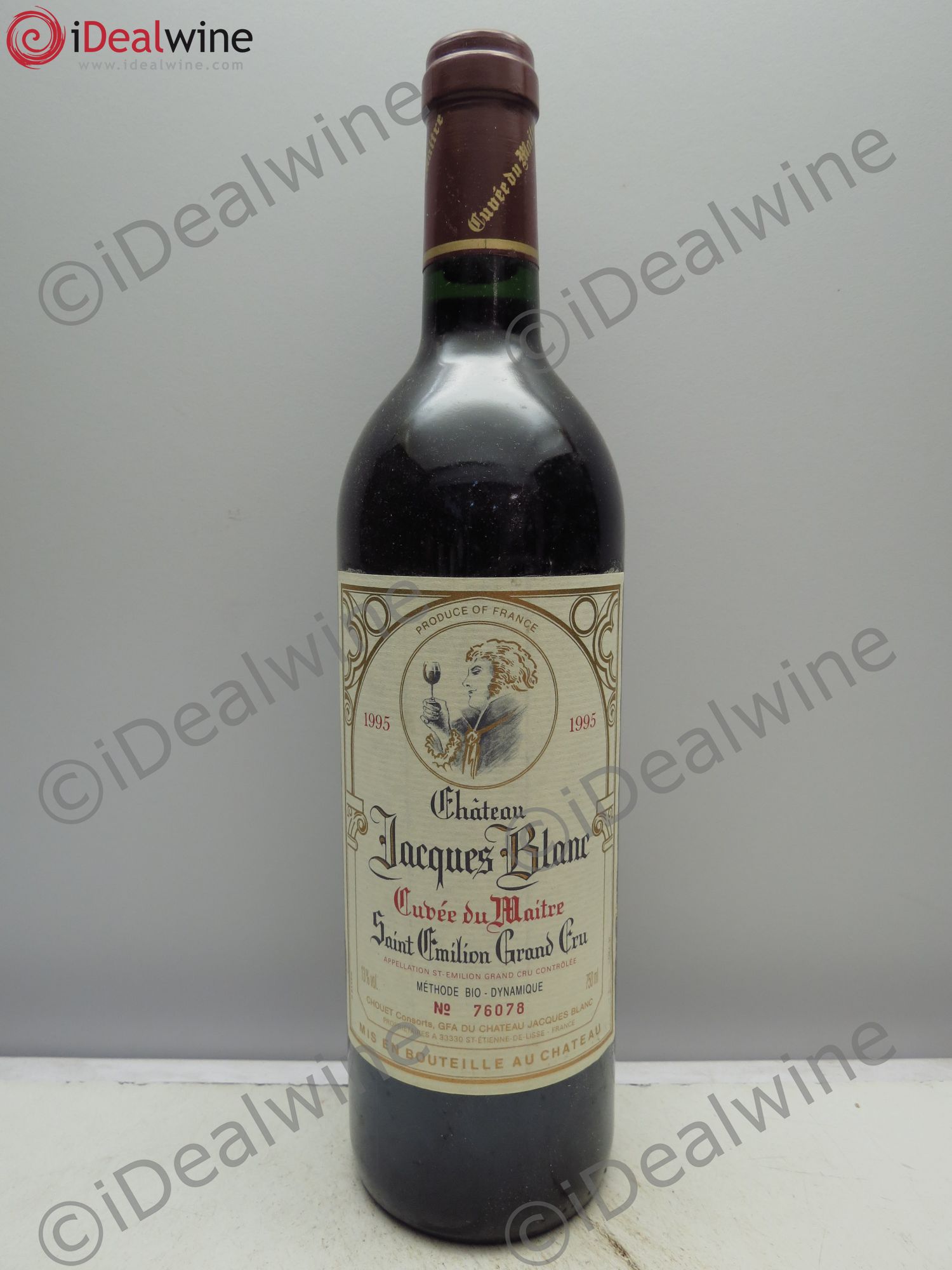 Bordeaux Jacques Blanc Cuvée du Maitre 1995 - Posten von 6 Flaschen - 0