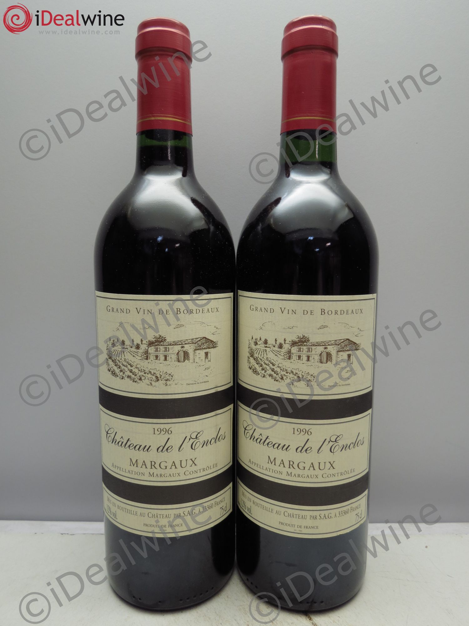 Bordeaux de l'Enclos 1996 - Posten von 2 Flaschen - 0
