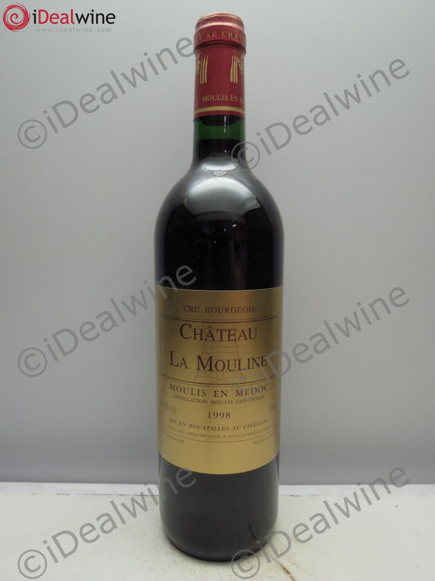Bordeaux la Mouline Moulis en Médoc (CBO sans Couvercle) 1998 - Posten von 6 Flaschen - 0