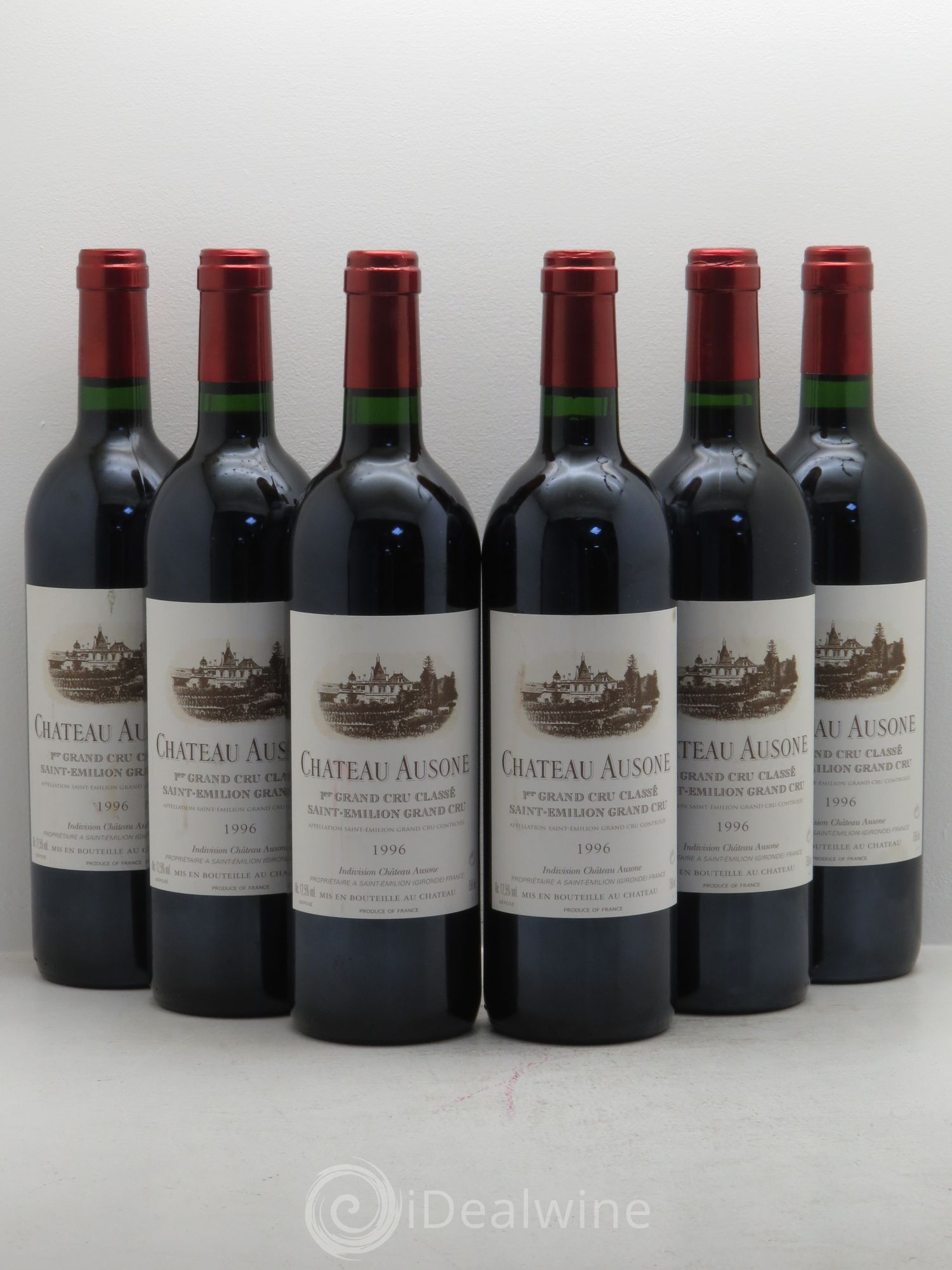 Château Ausone 1er Grand Cru Classé A 1996 - Lot de 6 bouteilles - 0
