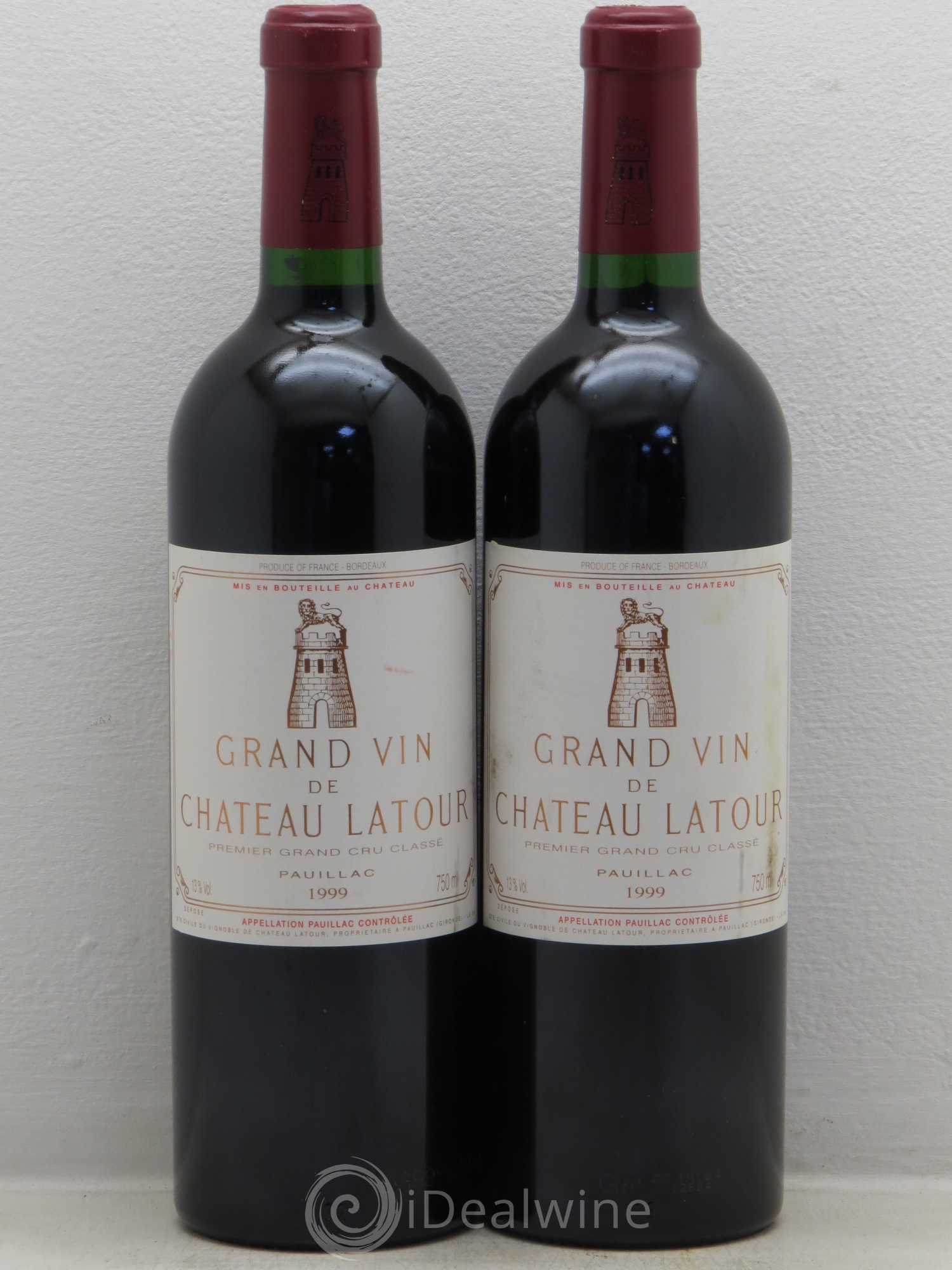 Château Latour 1er Grand Cru Classé 1999 - Lot de 2 bouteilles - 0