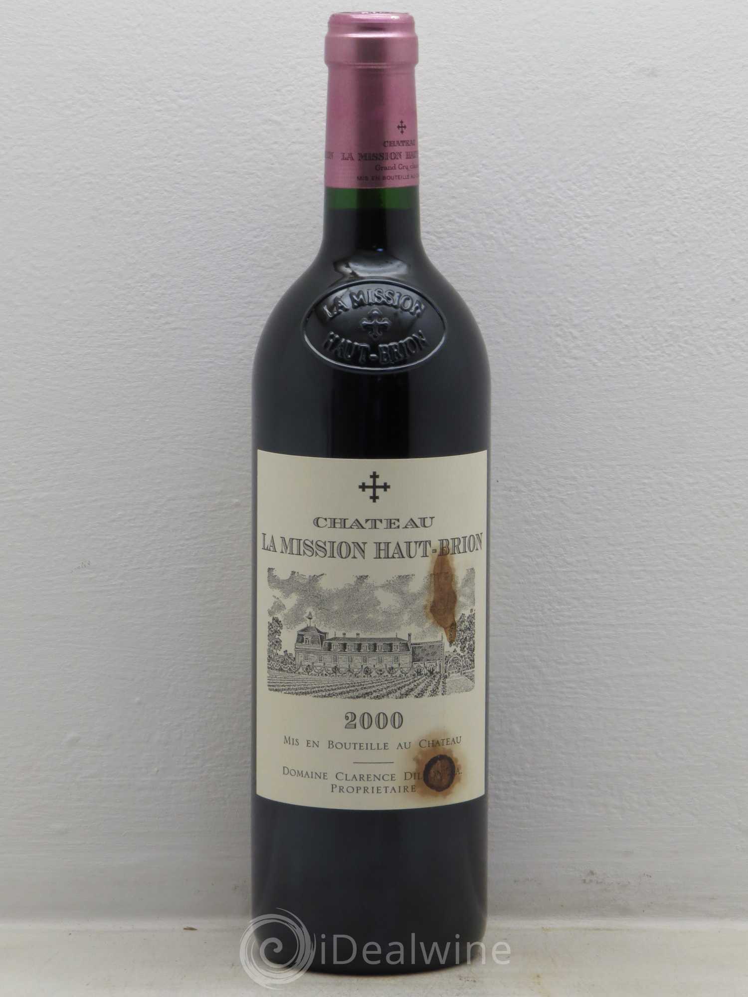 Château la Mission Haut-Brion Cru Classé de Graves 2000 - Lot de 1 bouteille - 0